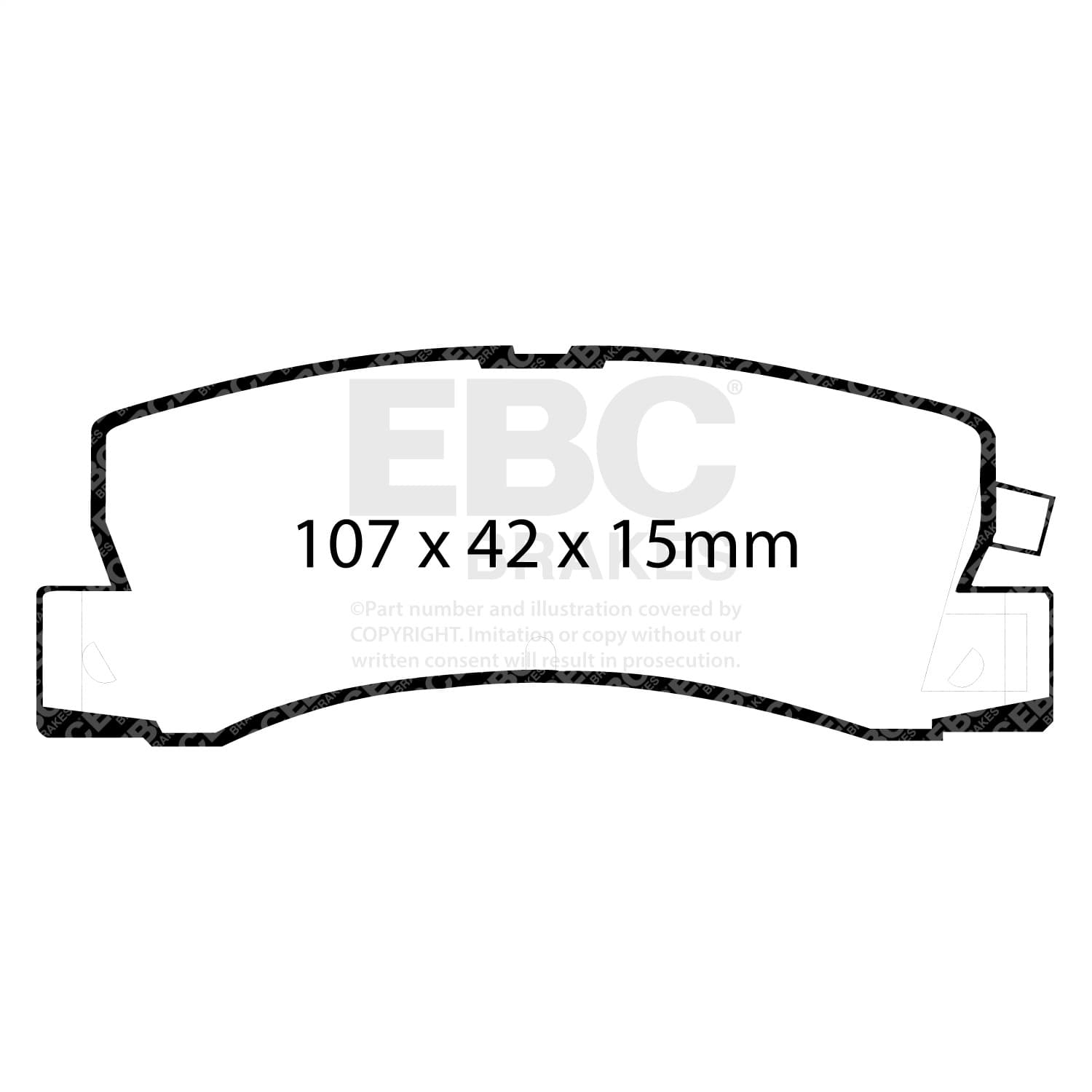 EBC Brakes - DP4628R - Disc Brake Pad image 4
