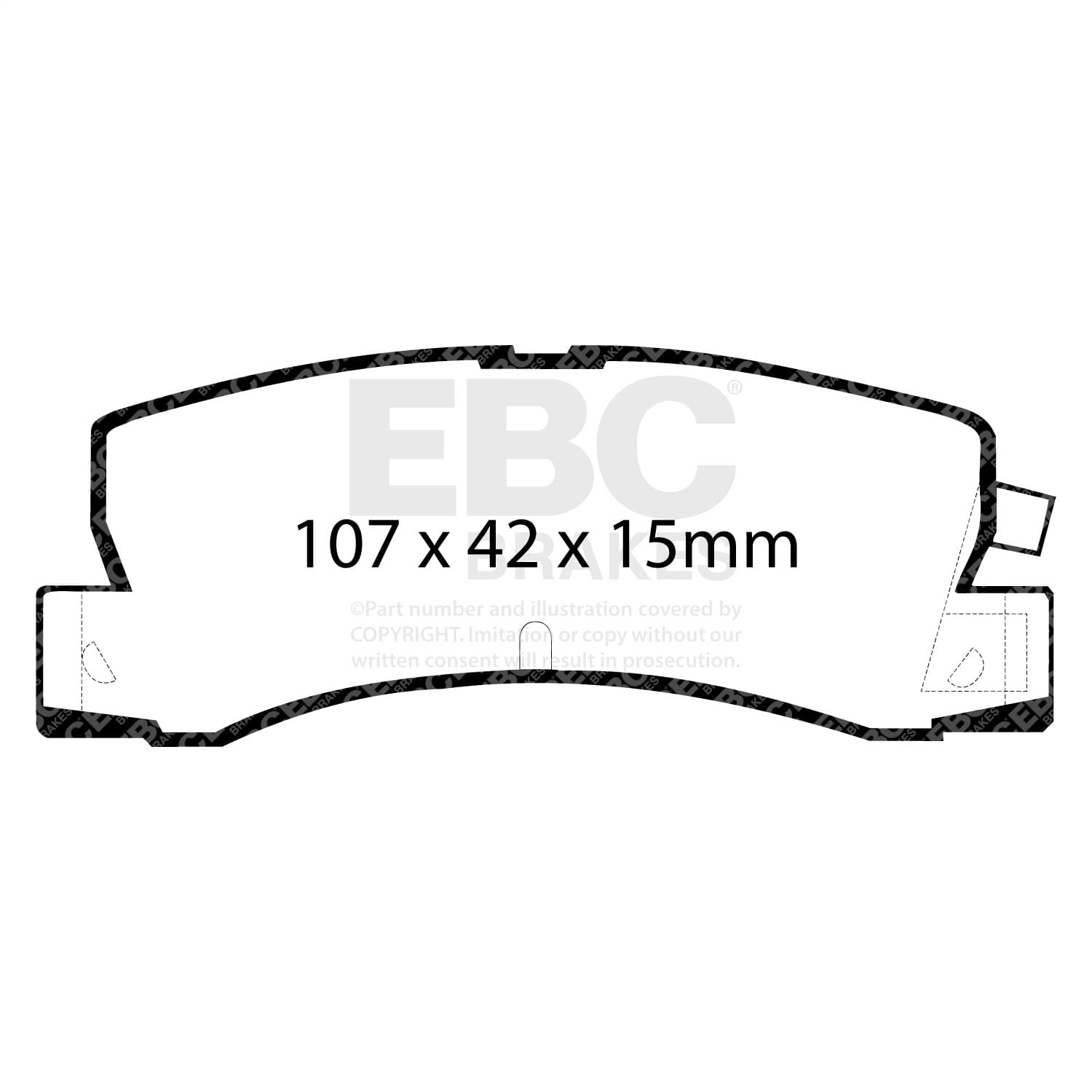 EBC Brakes - DP2629 - Disc Brake Pad image 3