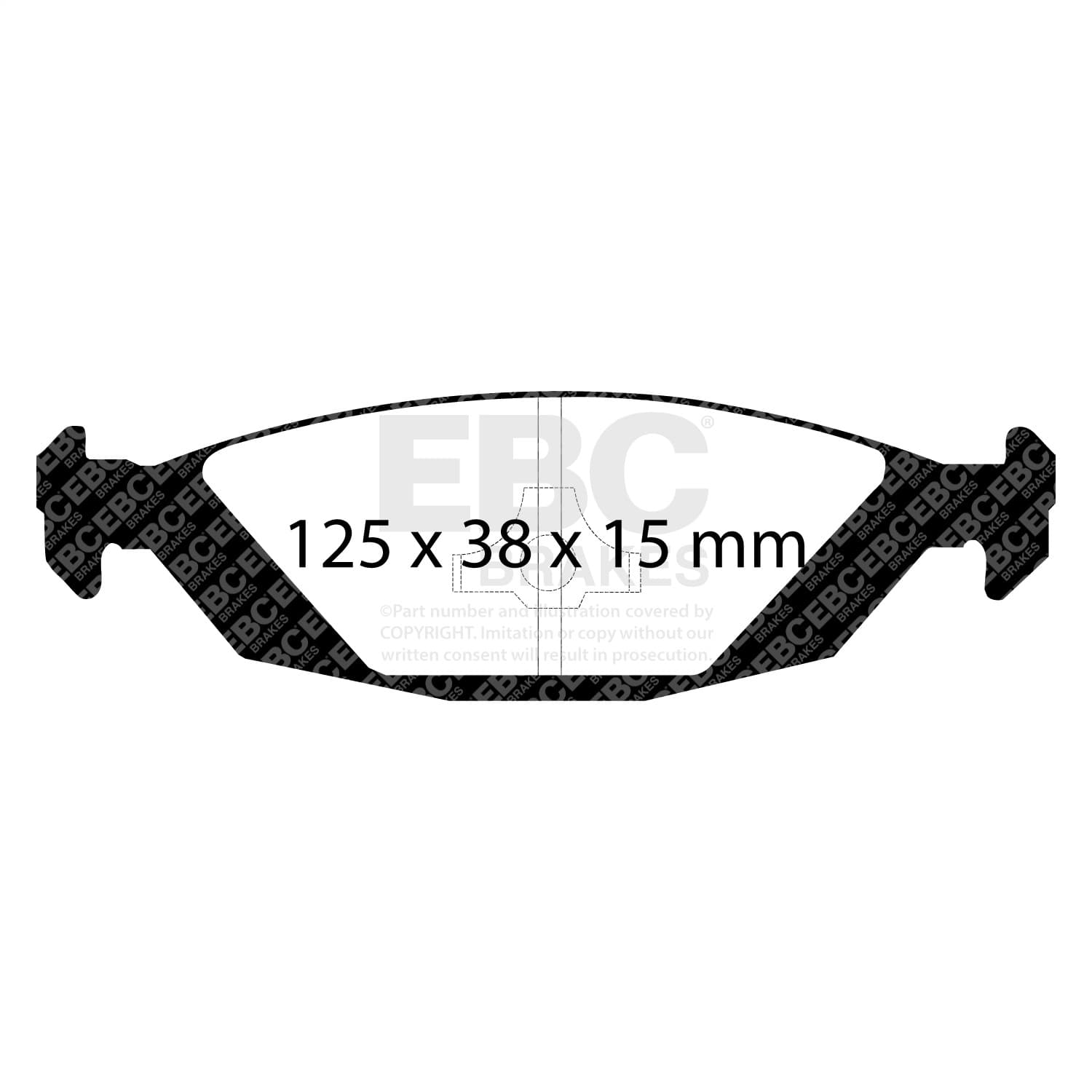 EBC Brakes - DP2635 - Disc Brake Pad image 2