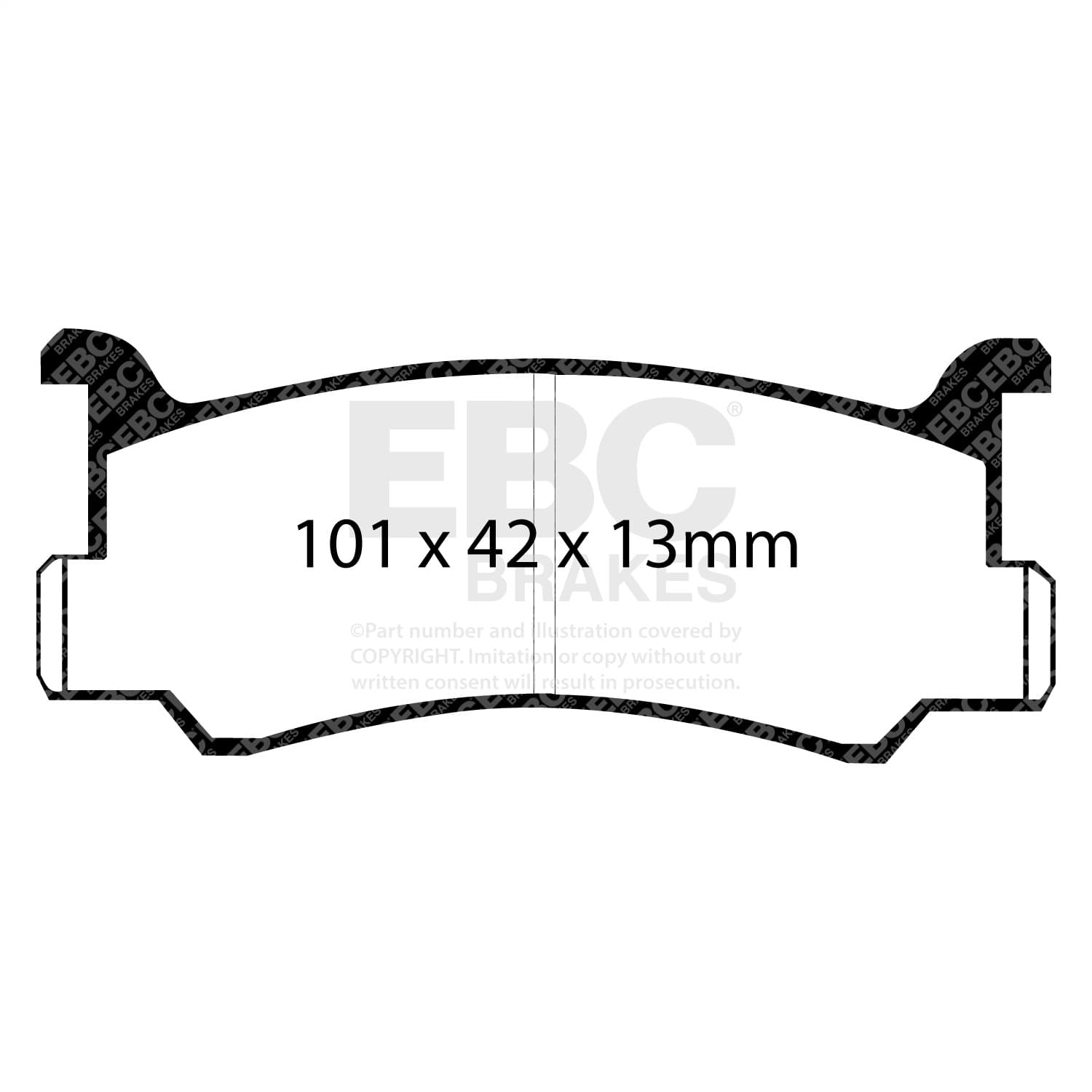 EBC Brakes - UD473 - Disc Brake Pad image 3