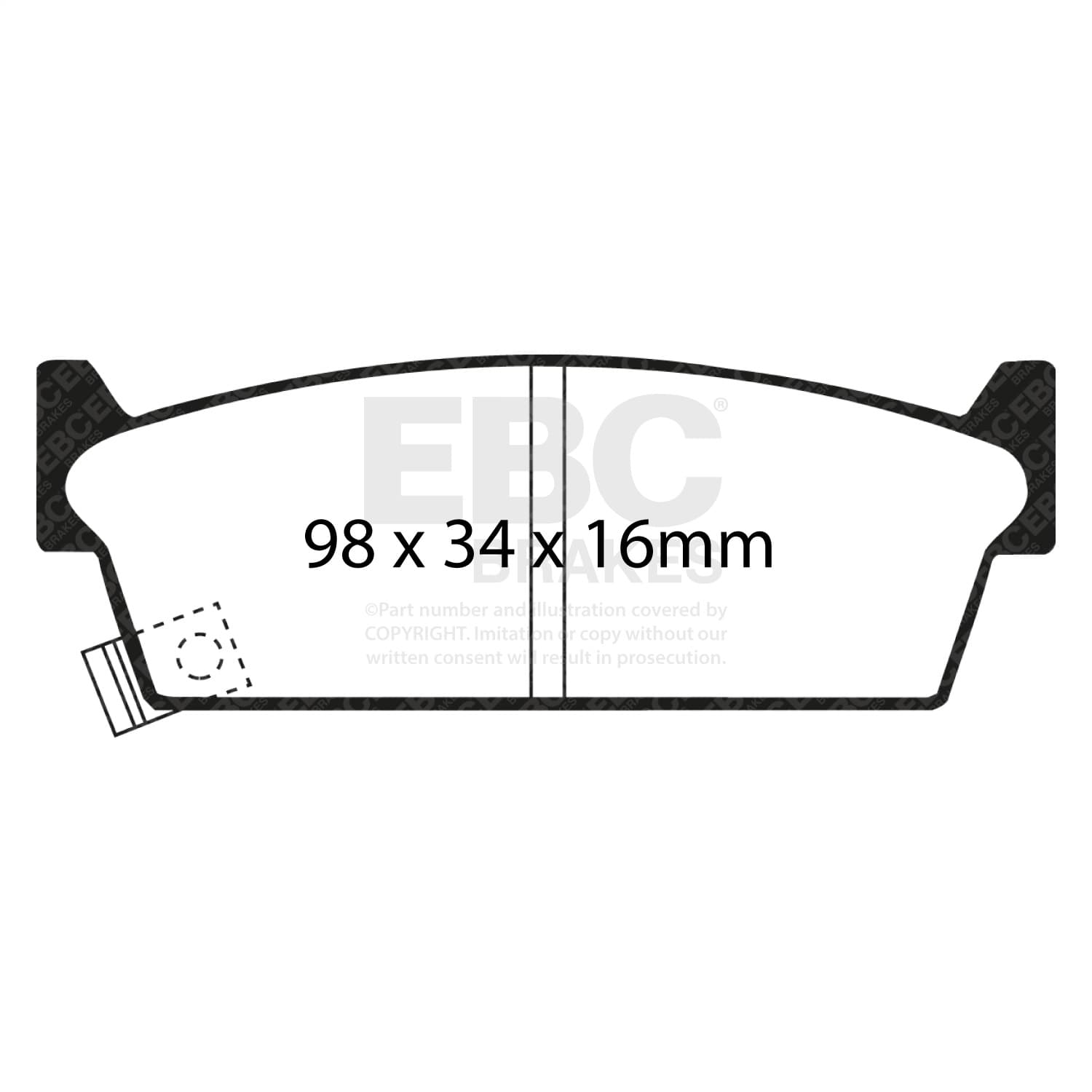 EBC Brakes - DP4686/2R - Disc Brake Pad image 3