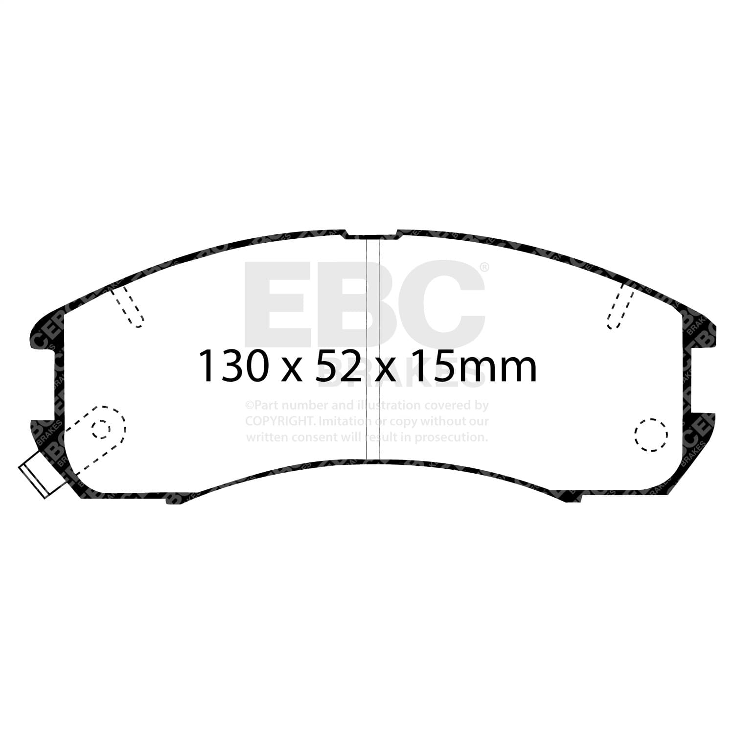 EBC Brakes - UD399 - Disc Brake Pad image 3