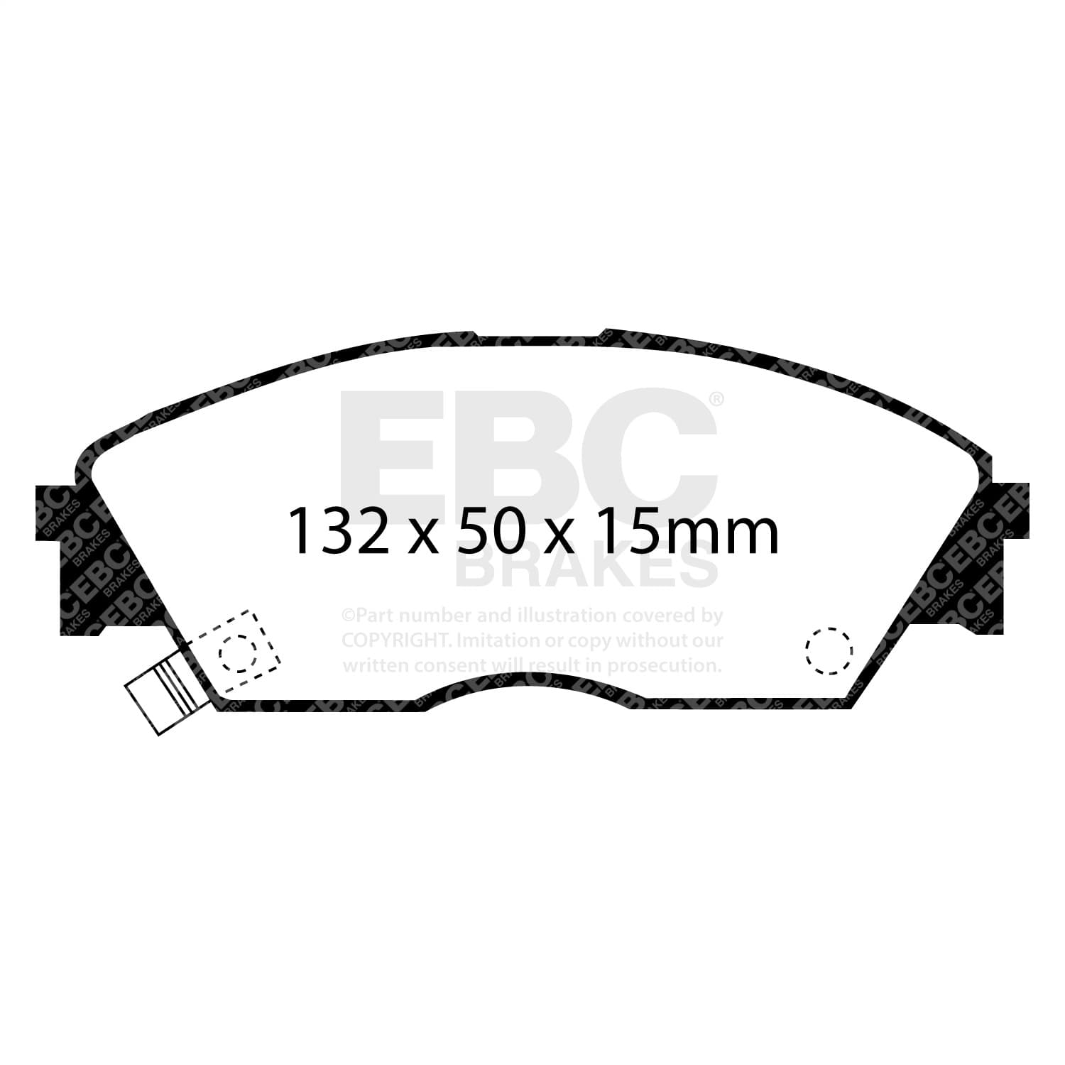 EBC Brakes - DP2706 - Disc Brake Pad image 3