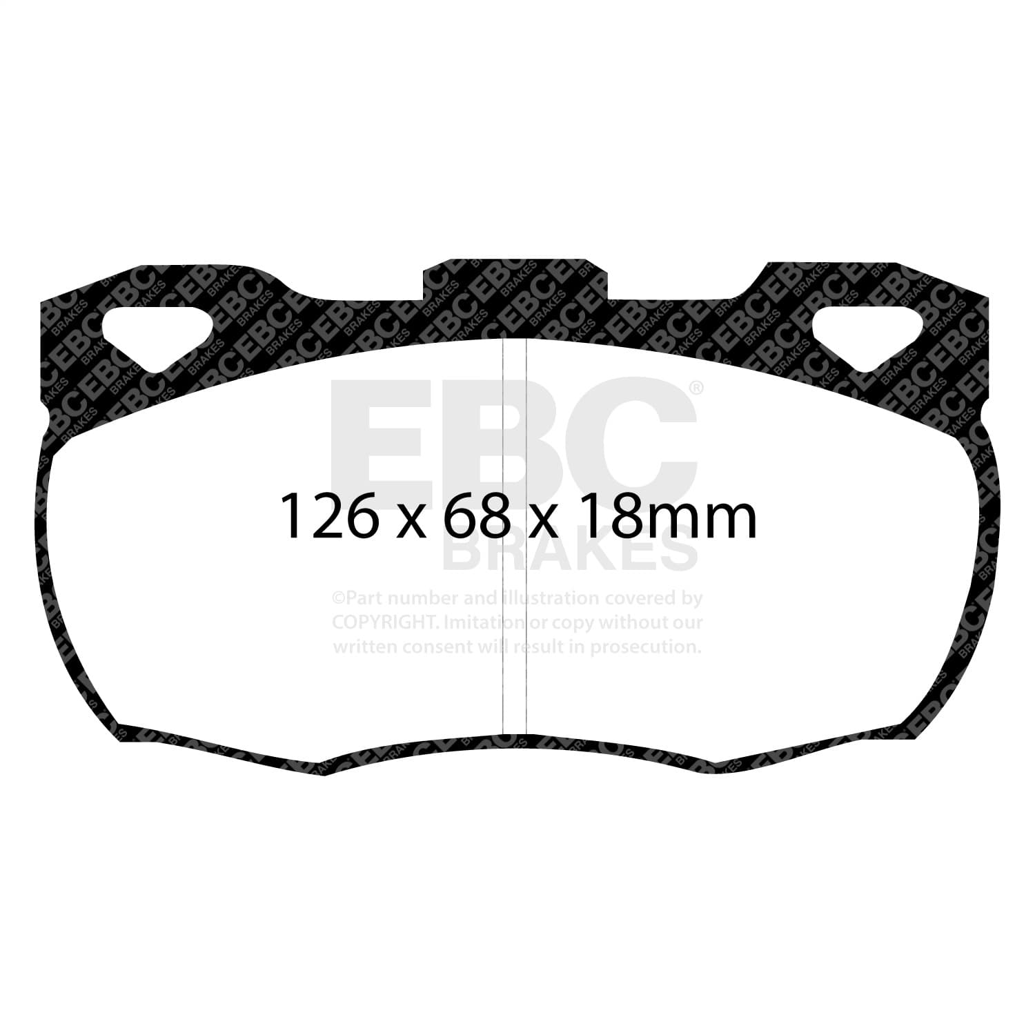 EBC Brakes - DP6708 - Disc Brake Pad image 2