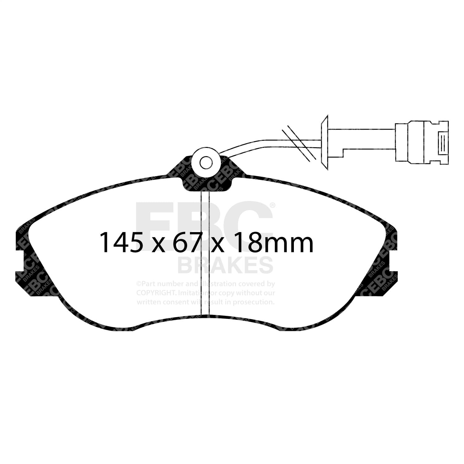 EBC Brakes - DP2711 - Disc Brake Pad image 3