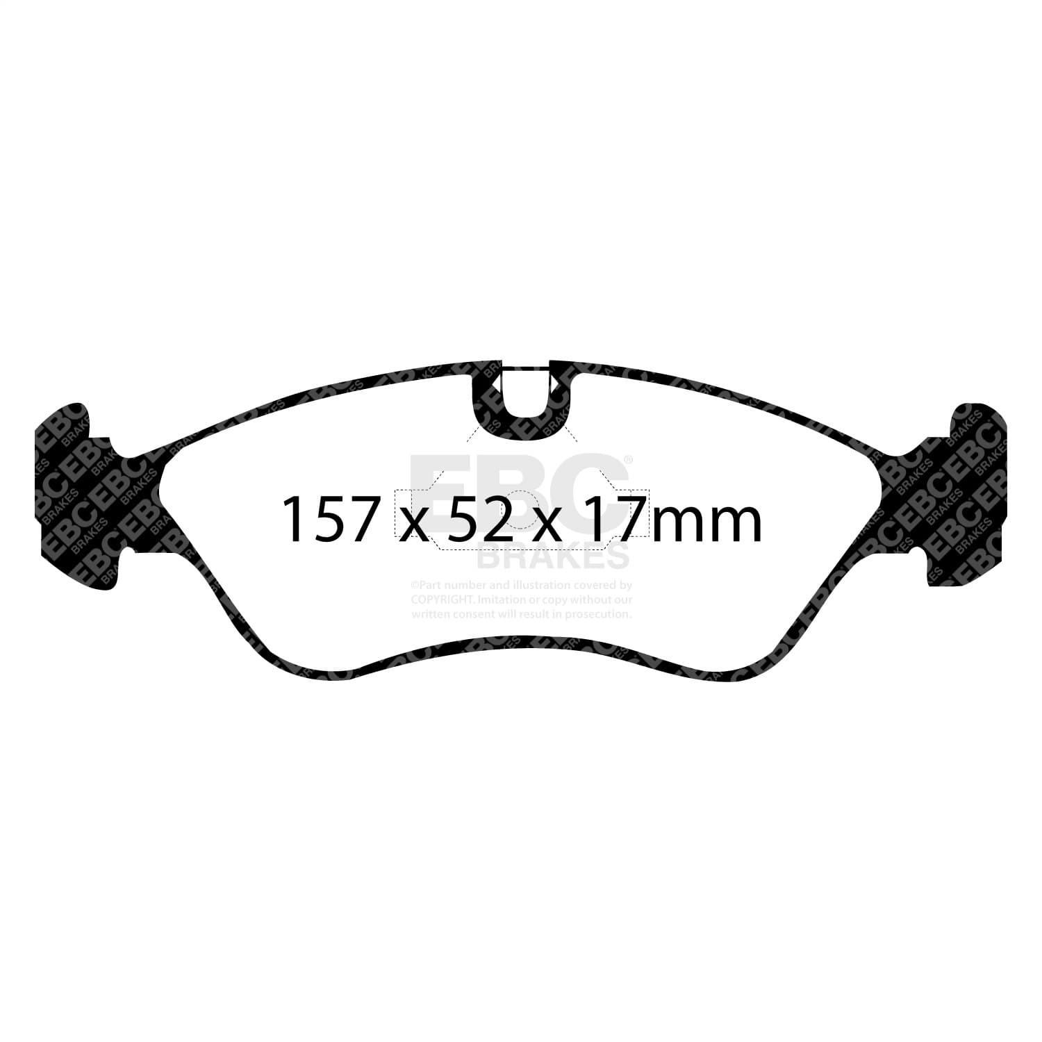 EBC Brakes - UD796 - Disc Brake Pad image 3