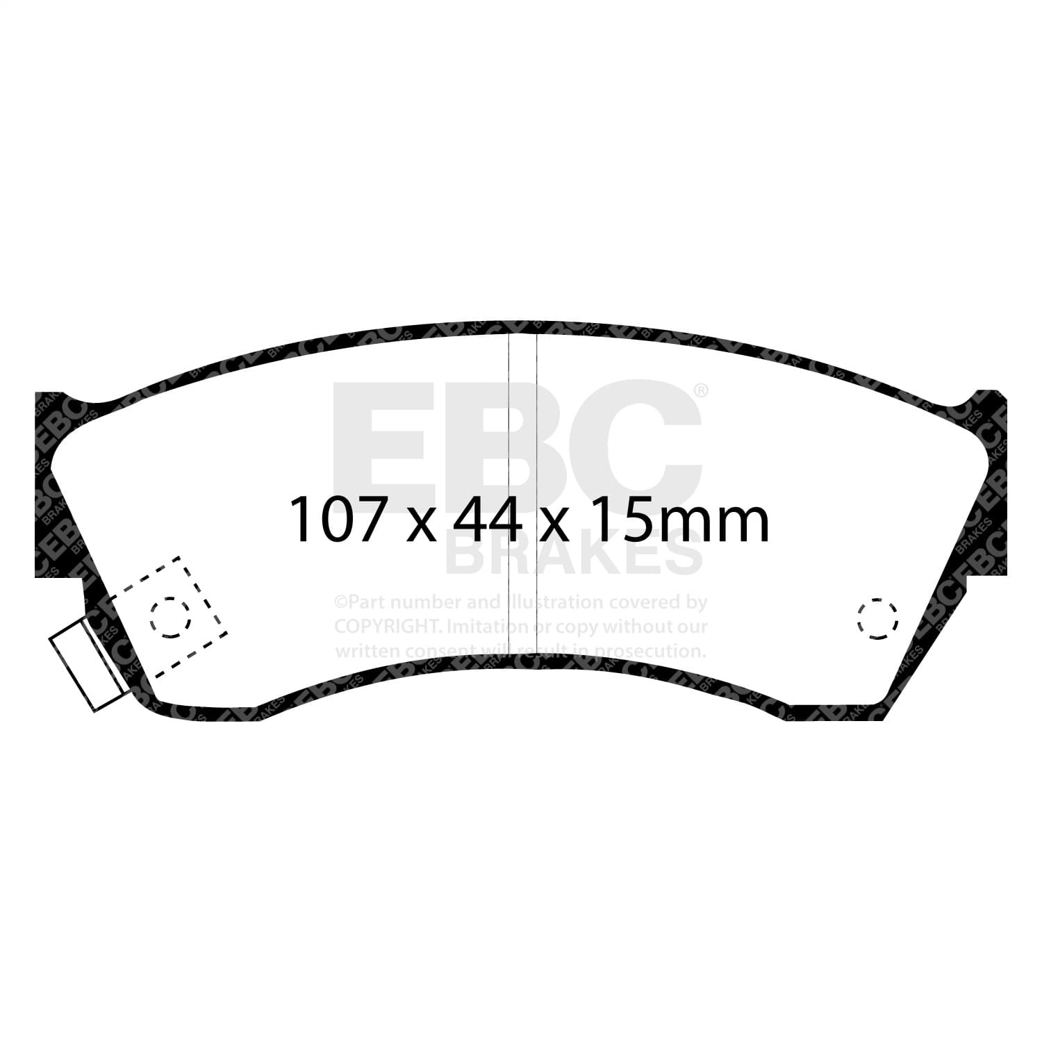 EBC Brakes - UD451 - Disc Brake Pad image 2