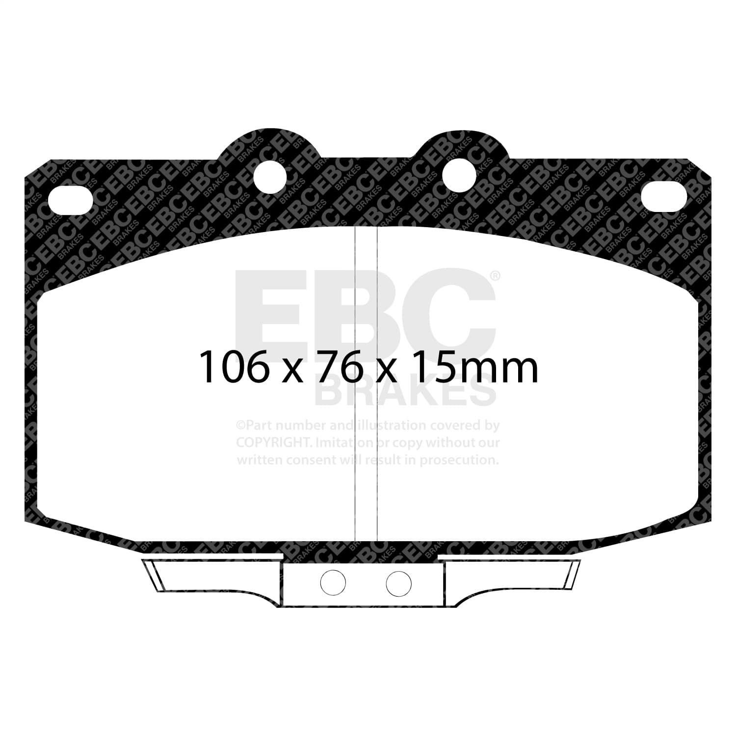 EBC Brakes - DP3763C - Disc Brake Pad image 3