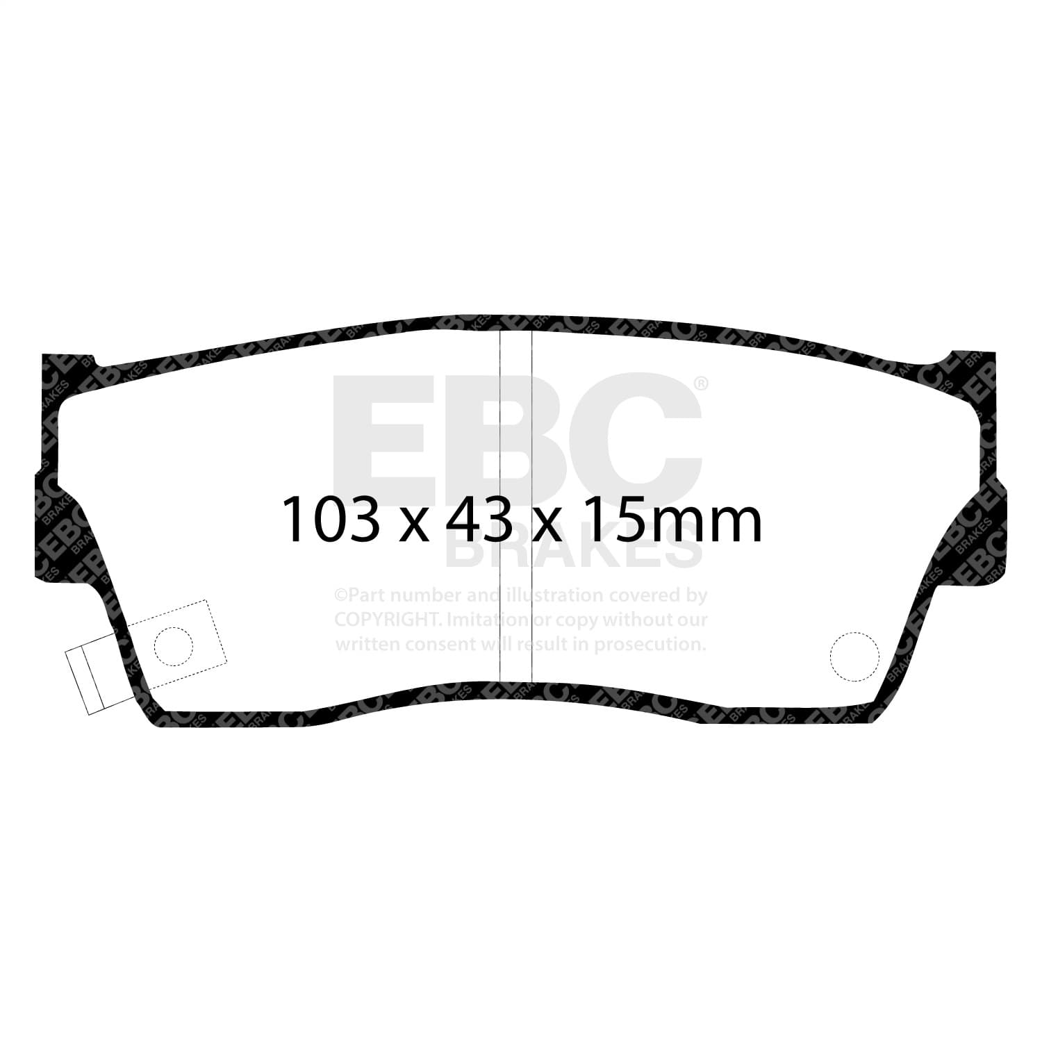 EBC Brakes - DP6774 - Disc Brake Pad image 4