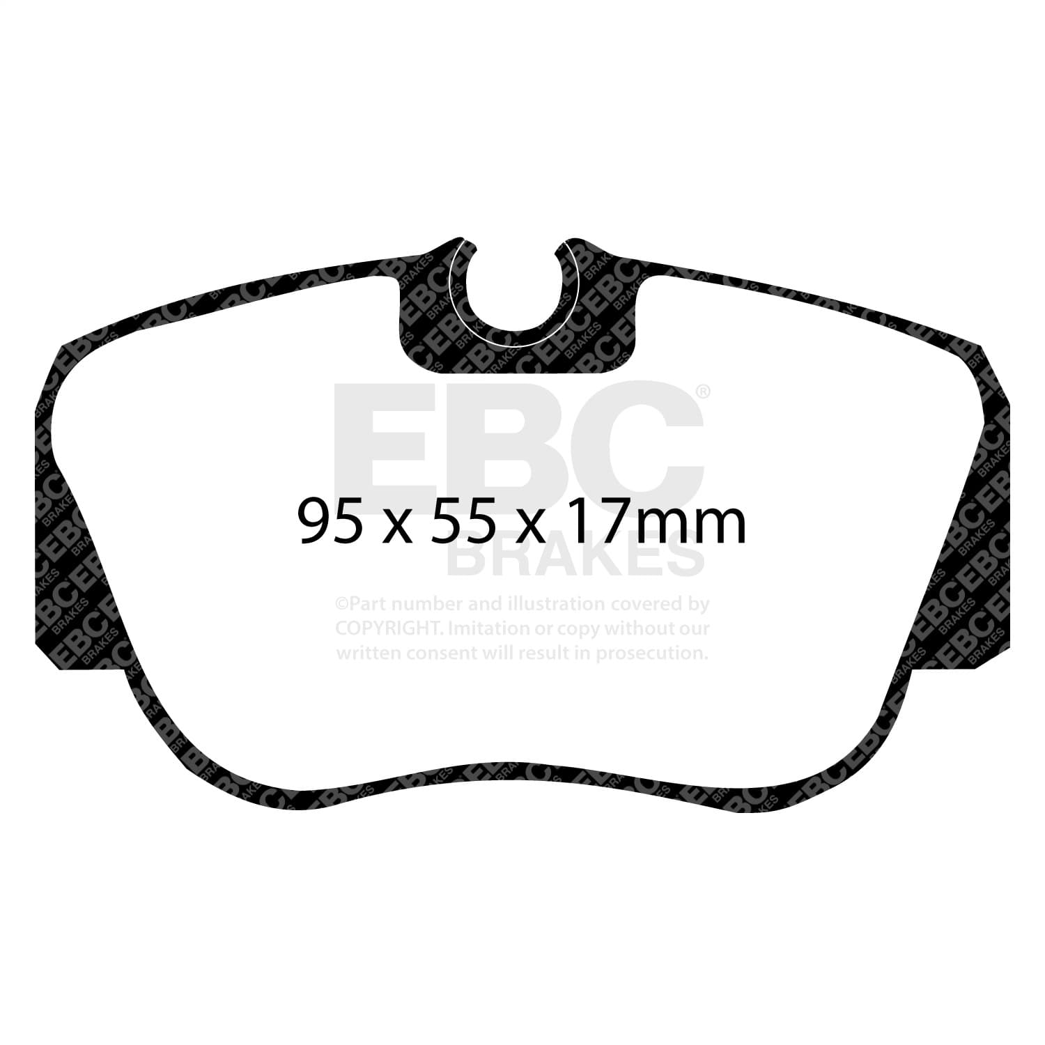 EBC Brakes - UD487 - Disc Brake Pad image 2