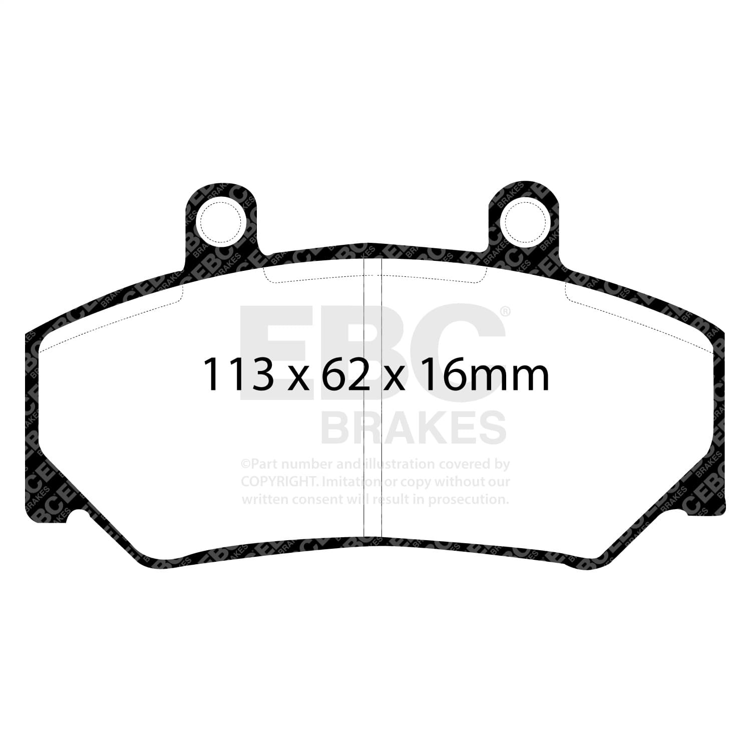 EBC Brakes - UD492 - Disc Brake Pad image 3