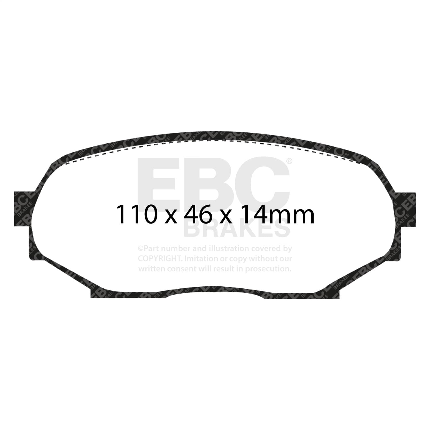 EBC Brakes - DP4802R - Disc Brake Pad image 2