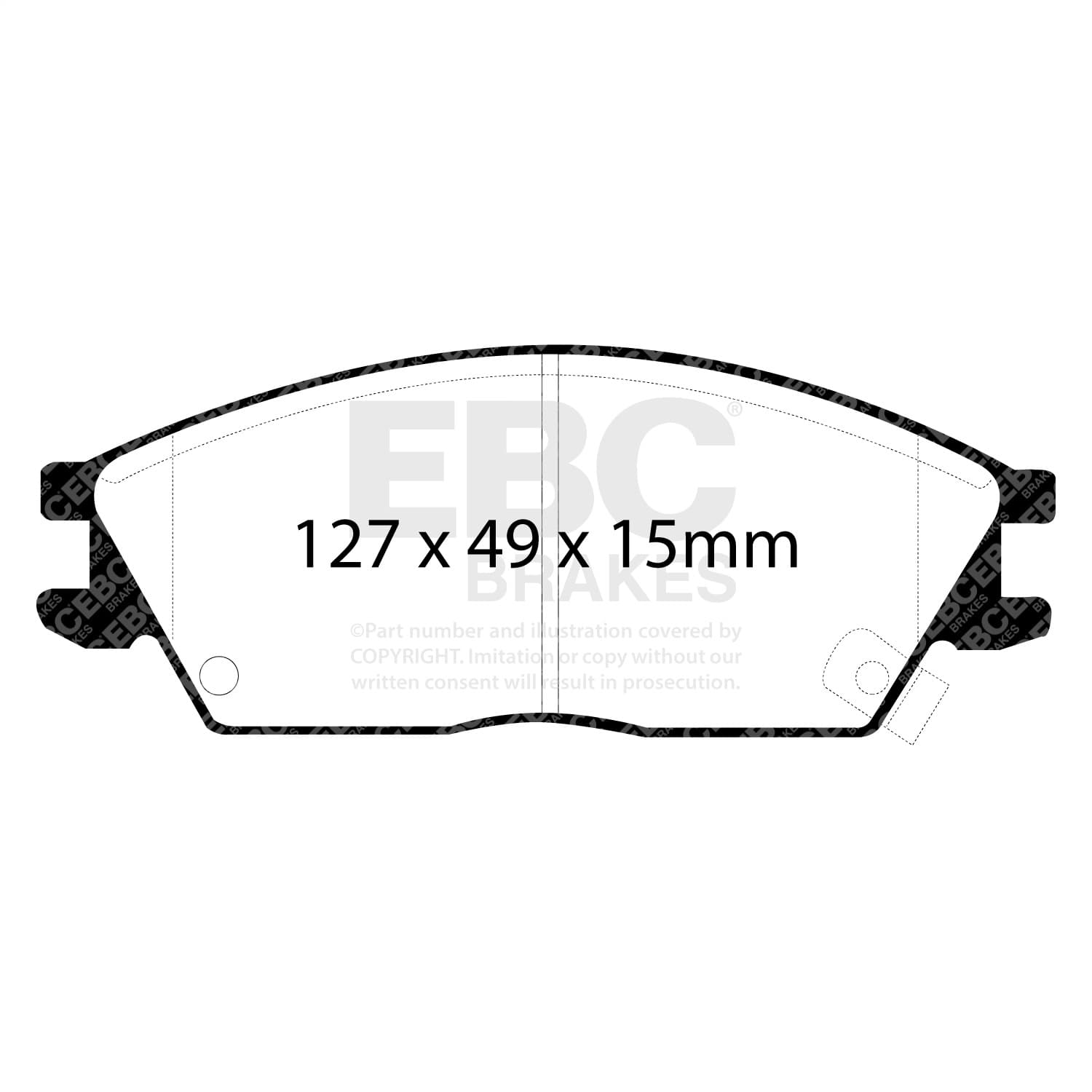 EBC Brakes - DP2803 - Disc Brake Pad image 2