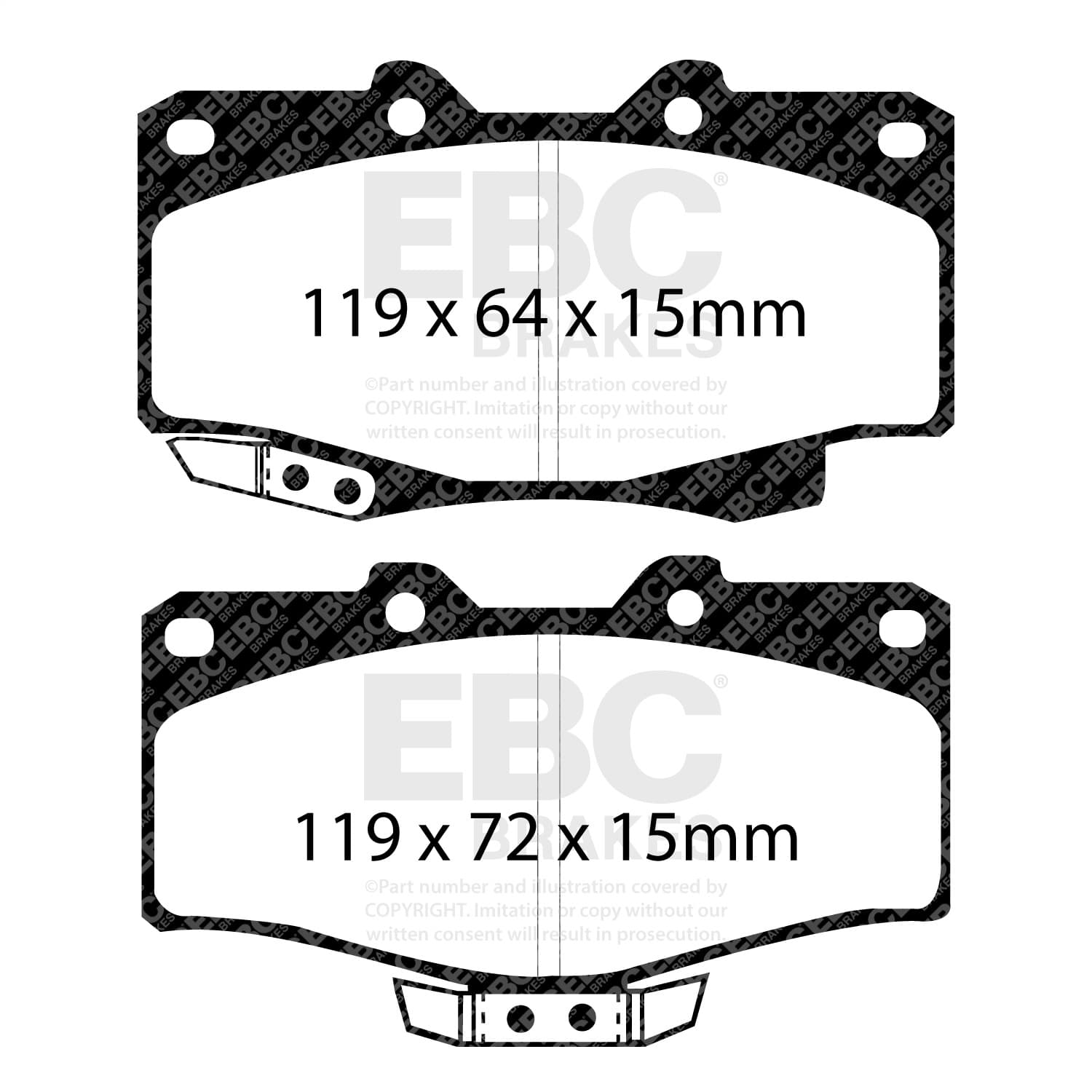 EBC Brakes - DP4807R - Disc Brake Pad image 2