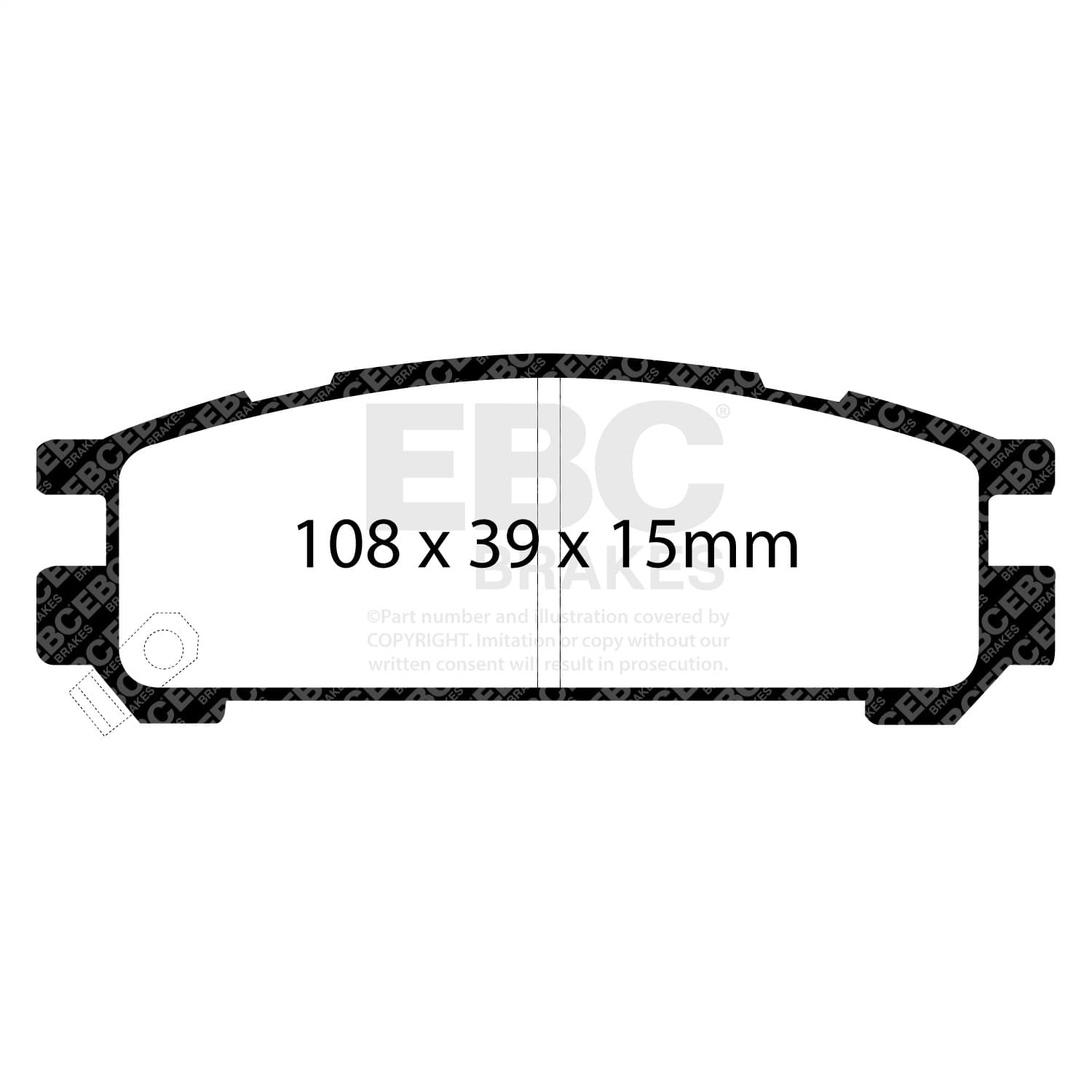 EBC Brakes - UD471 - Disc Brake Pad image 4