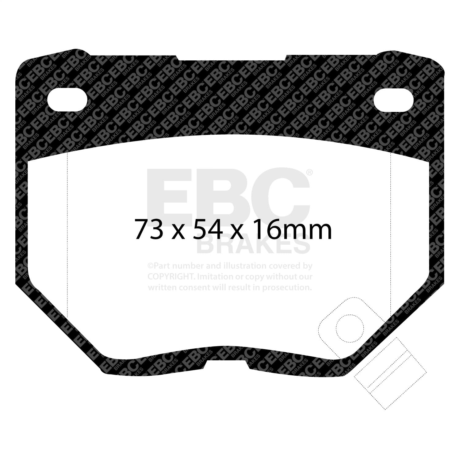 EBC Brakes - DP2826 - Disc Brake Pad image 3
