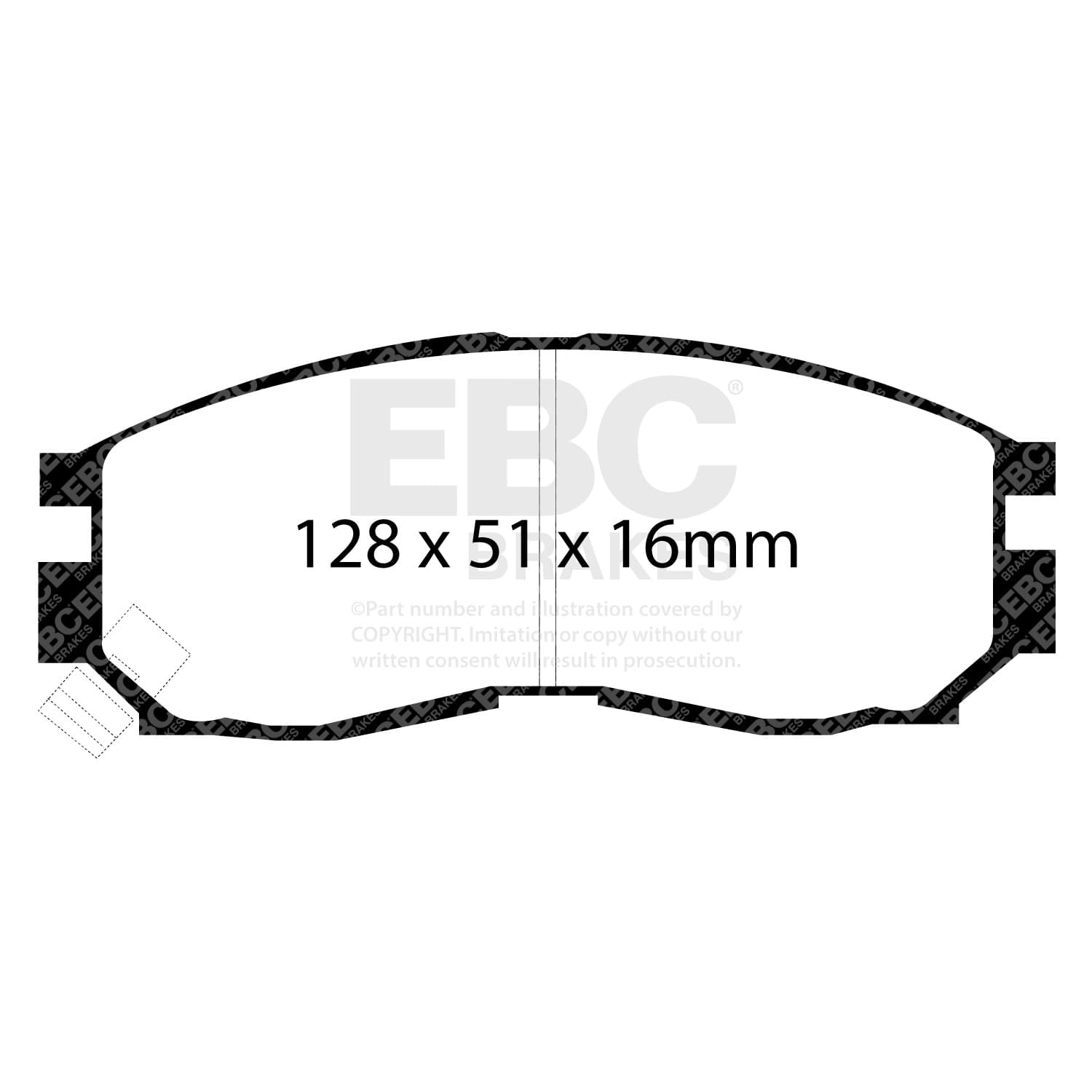 EBC Brakes - DP2830 - Disc Brake Pad image 4