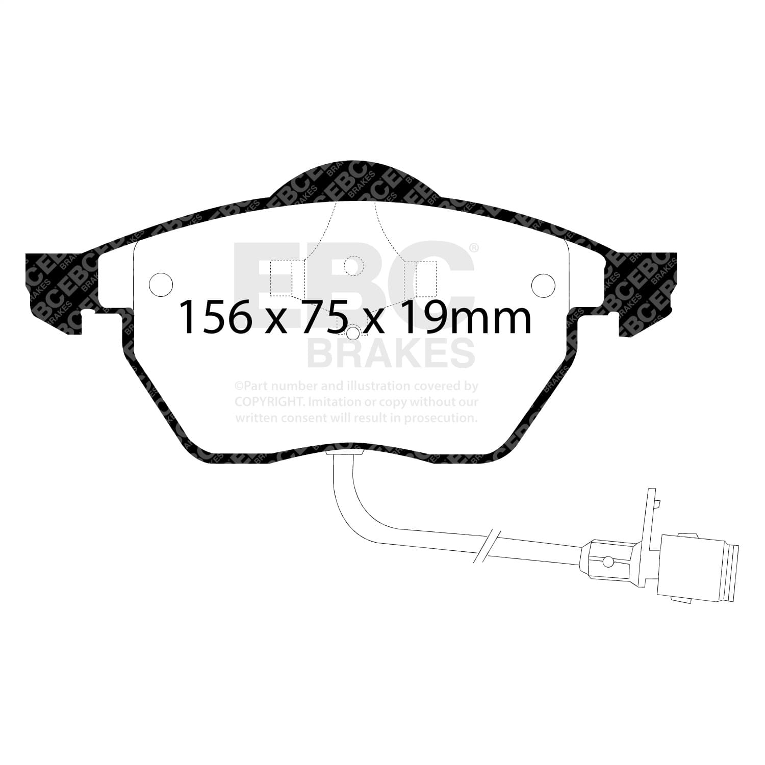 EBC Brakes - DP3836C - Disc Brake Pad image 3