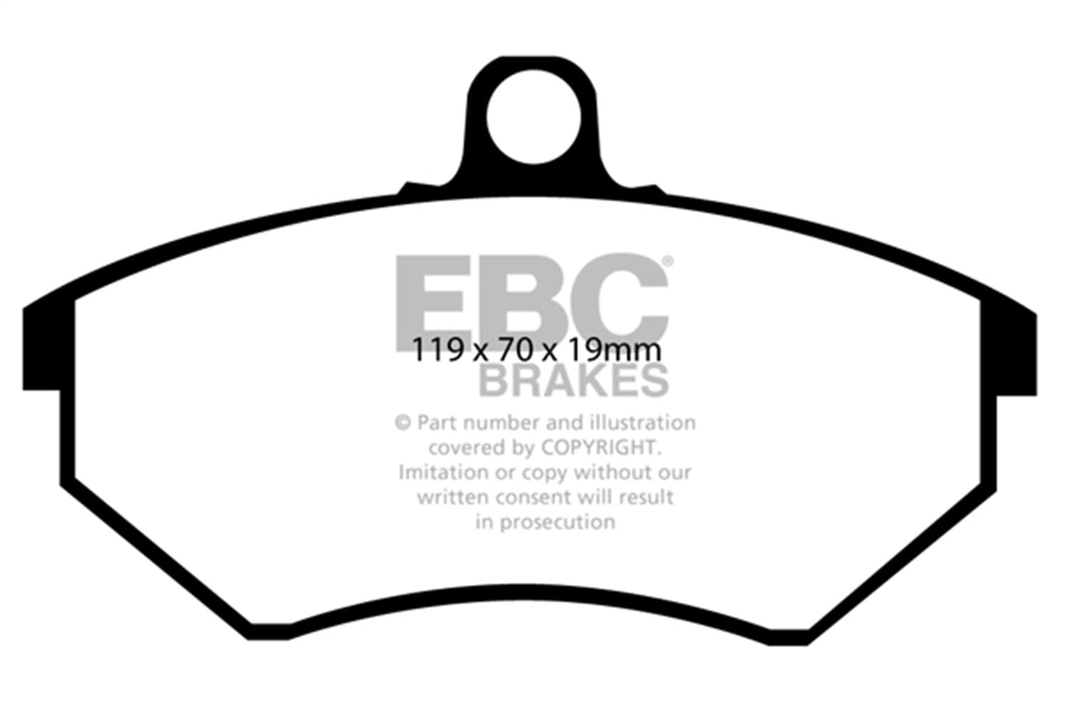EBC Brakes - DP2841/2 - Disc Brake Pad image 5