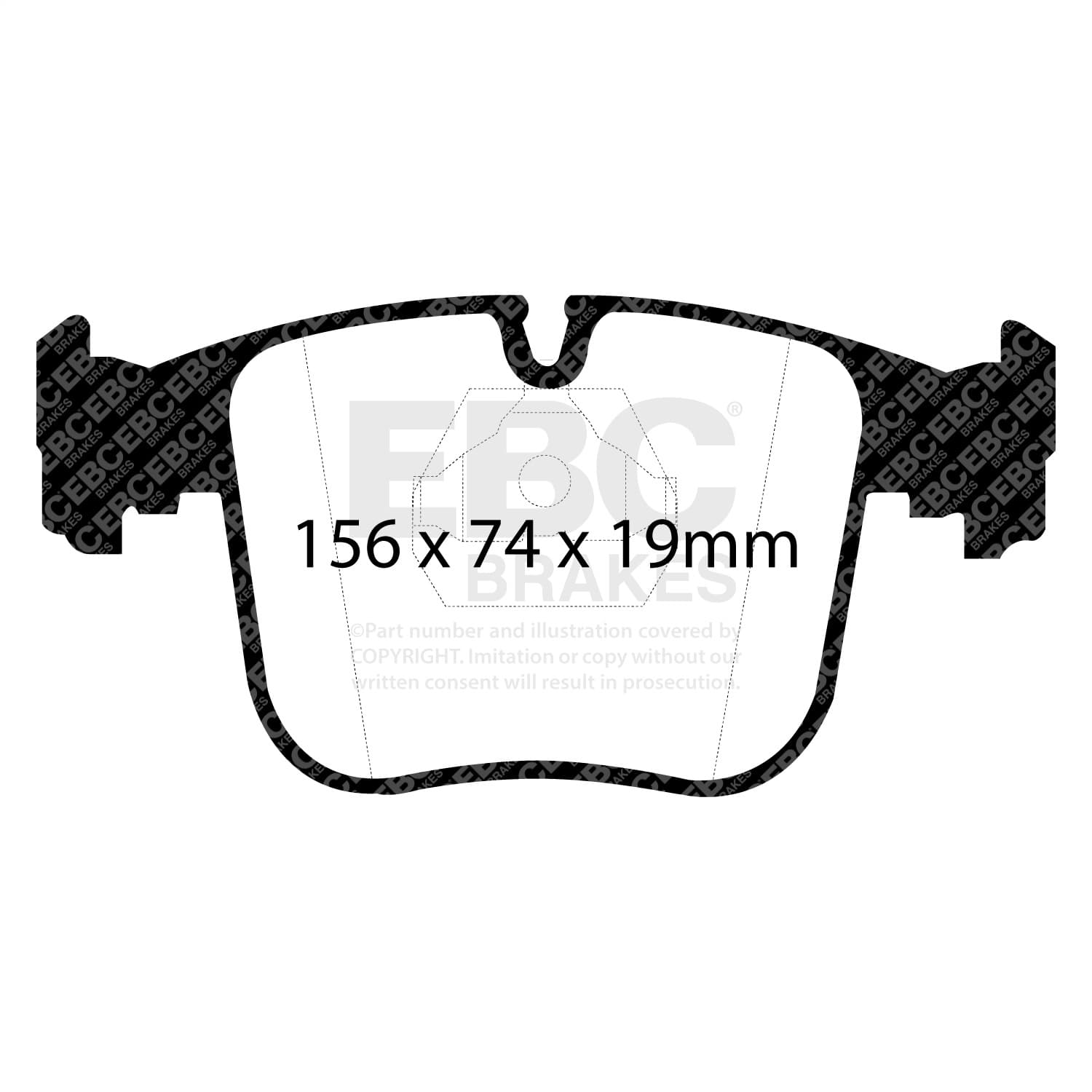 EBC Brakes - DP2870 - Disc Brake Pad image 2