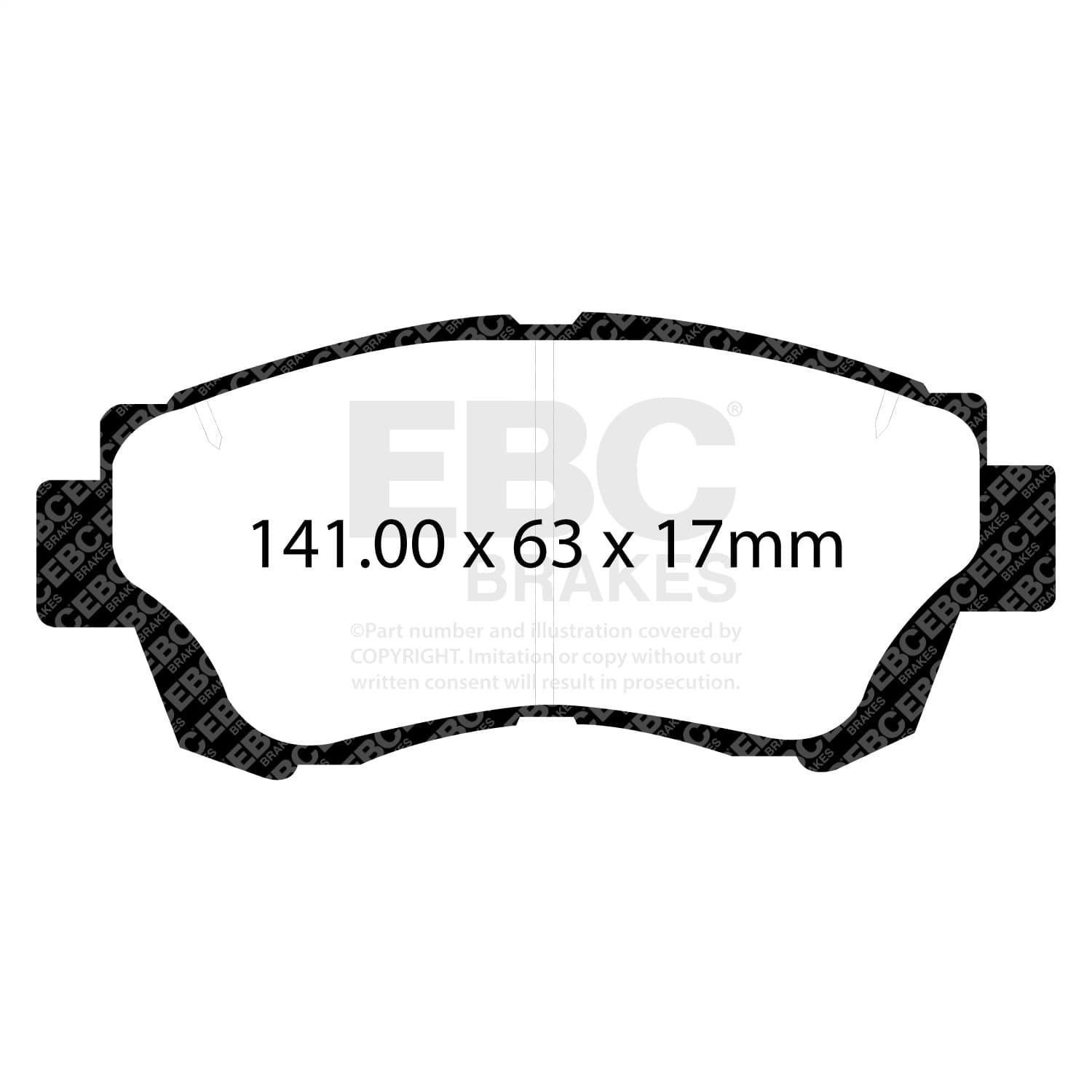 EBC Brakes - DP3874C - Disc Brake Pad image 2