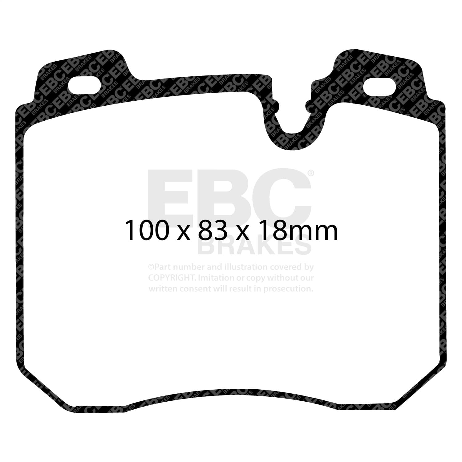 EBC Brakes - DP3886C - Disc Brake Pad image 2