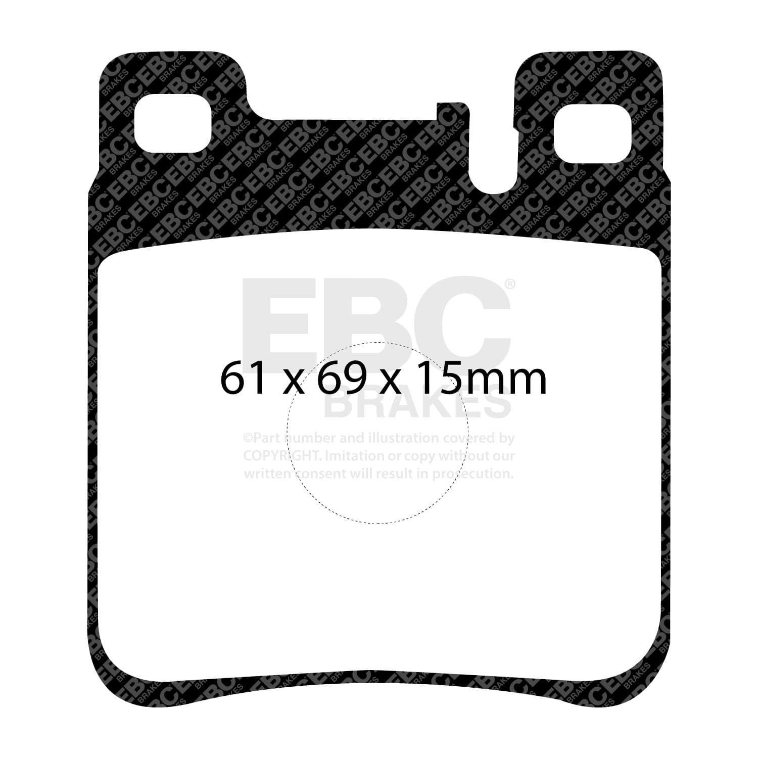 EBC Brakes - DP3887C - Disc Brake Pad image 2