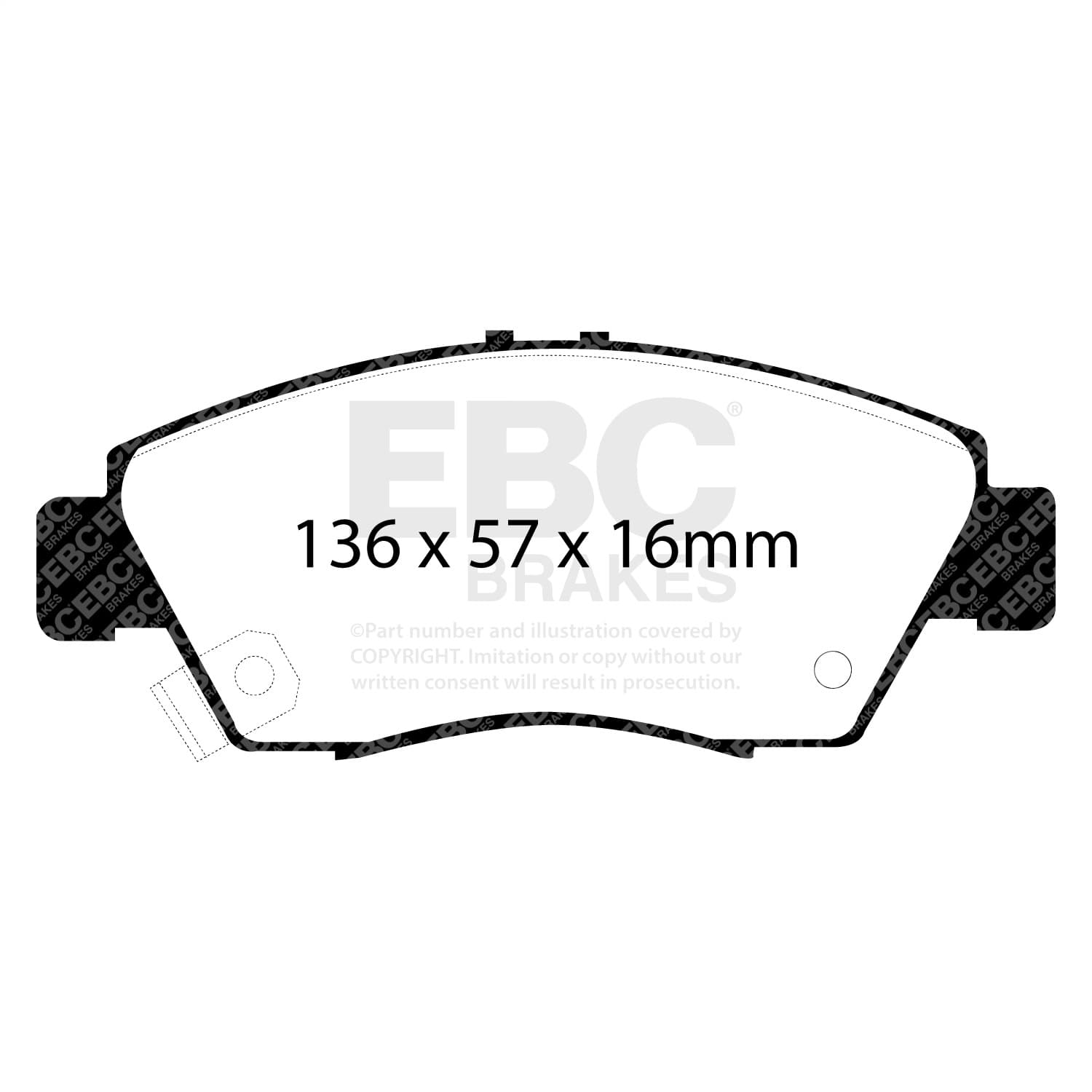 EBC Brakes - DP3891C - Disc Brake Pad image 6