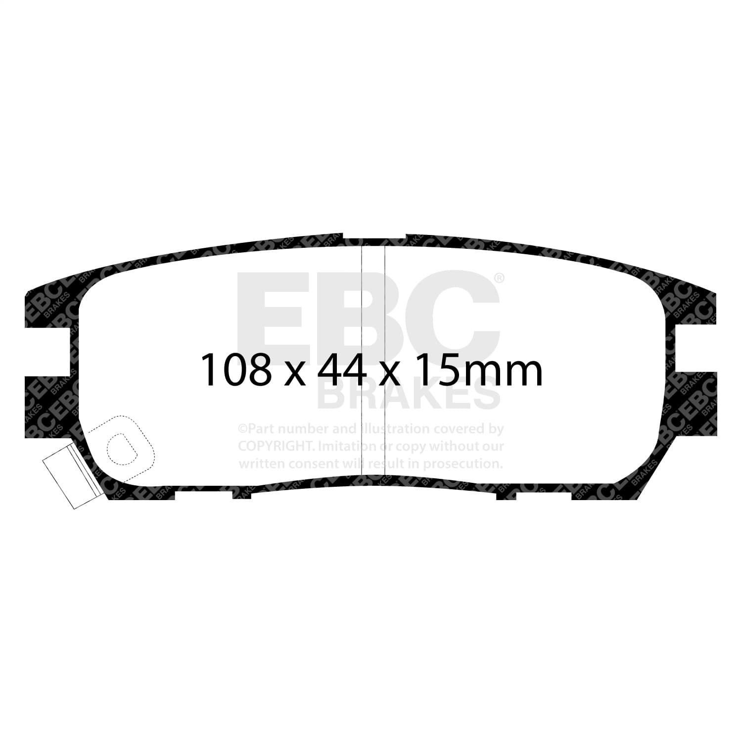 EBC Brakes - DP6958 - Disc Brake Pad image 2
