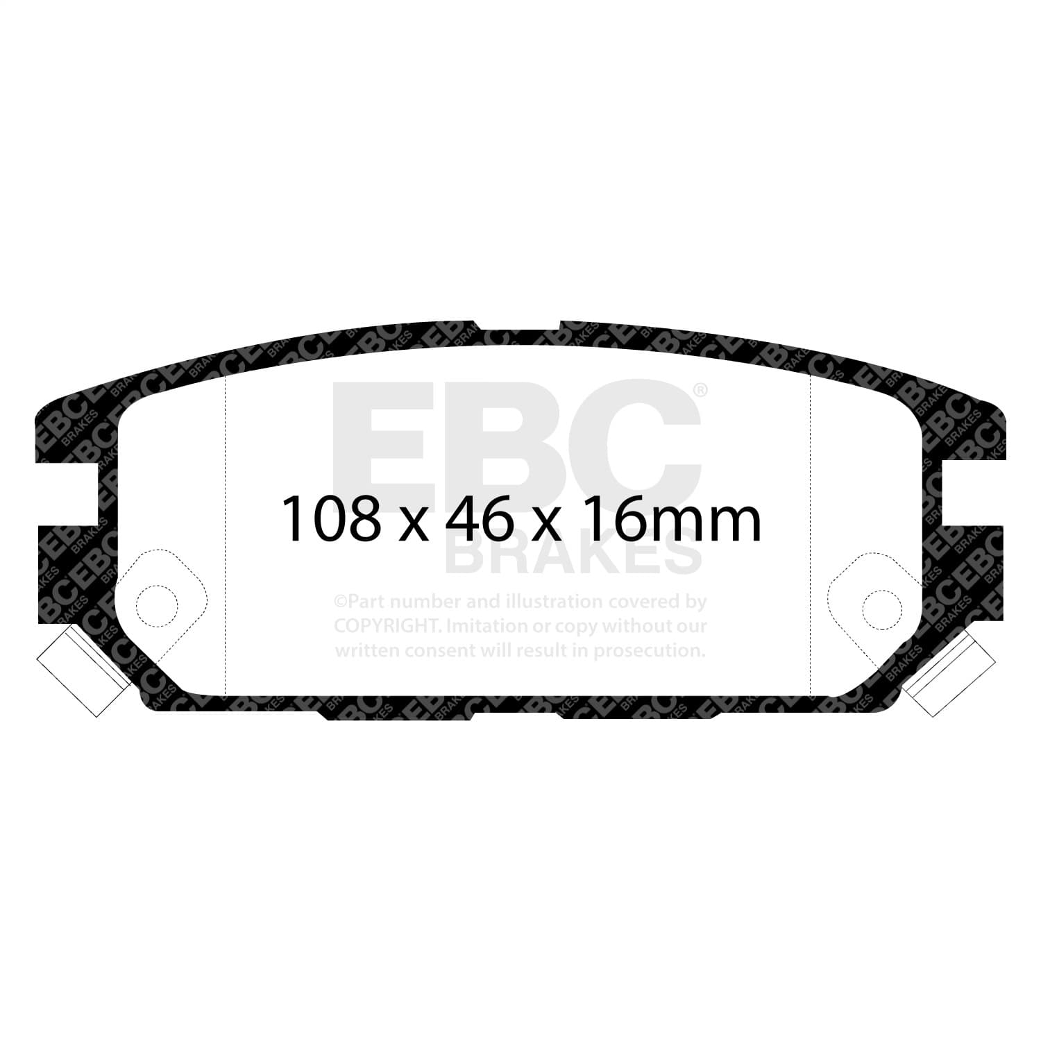 EBC Brakes - DP2987 - Disc Brake Pad image 2