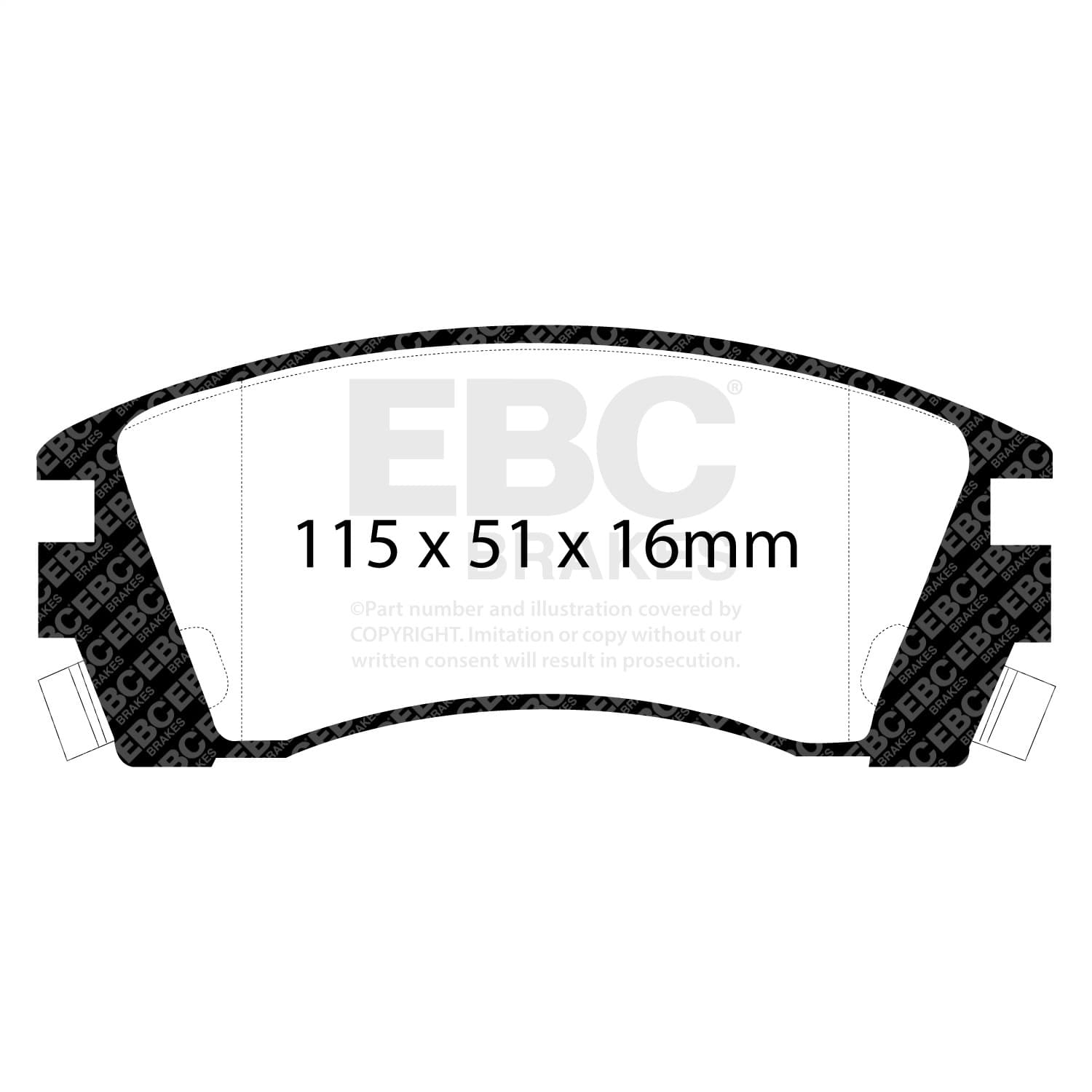 EBC Brakes - DP2988 - Disc Brake Pad image 2