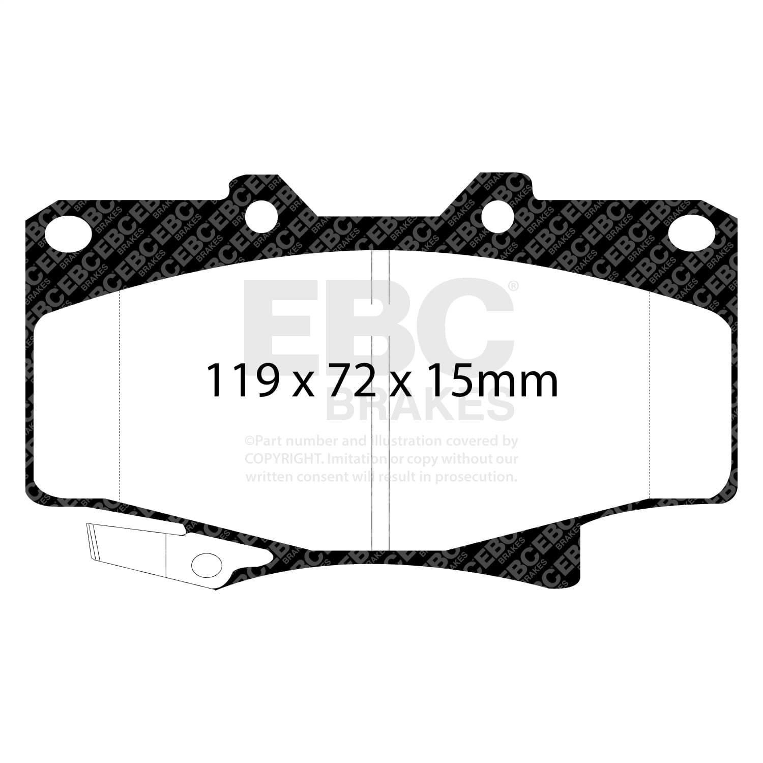 EBC Brakes - DP6992 - Disc Brake Pad image 3