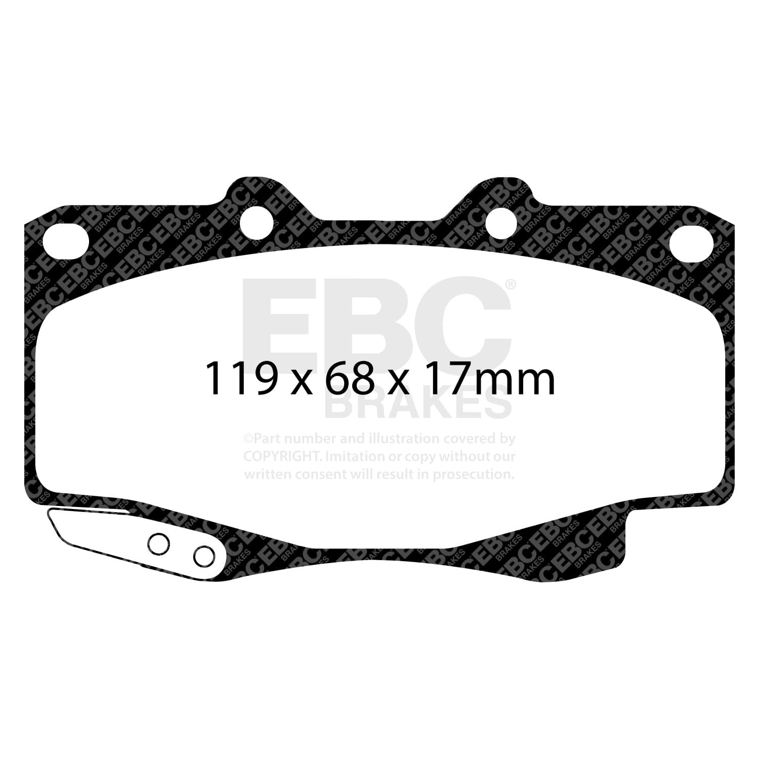 EBC Brakes - DP42005R - Disc Brake Pad image 2