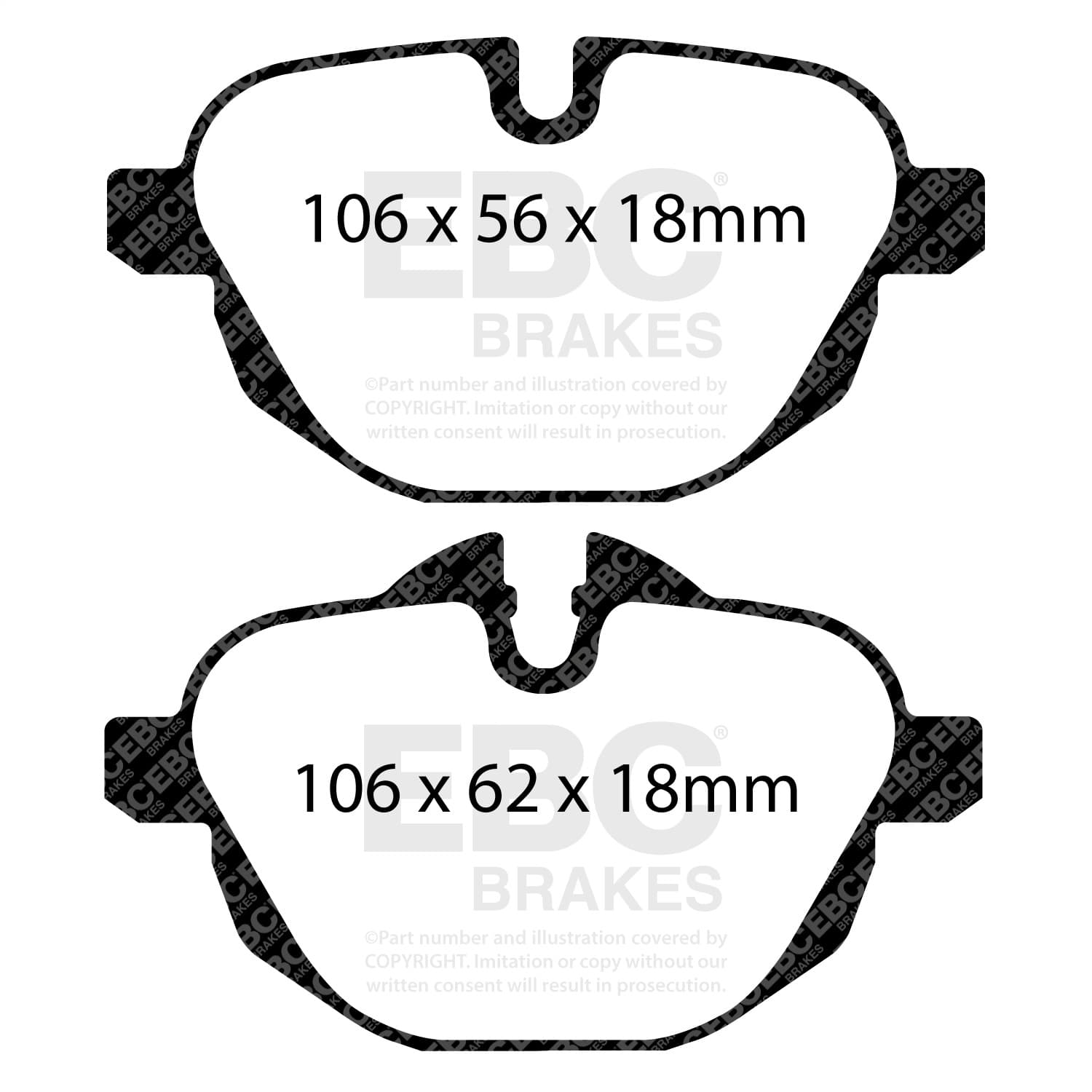 EBC Brakes - DP42047R - Disc Brake Pad image 2