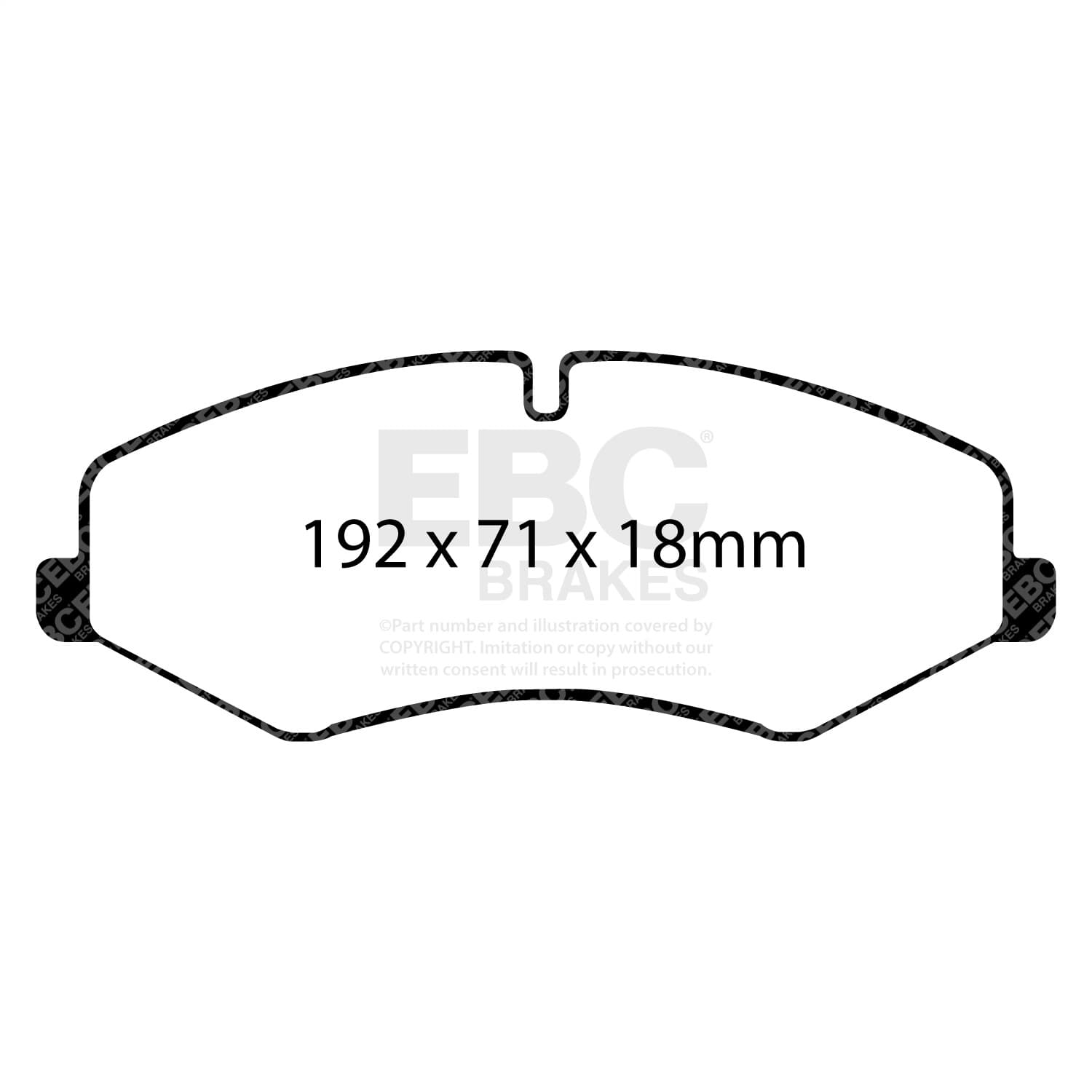 EBC Brakes - ED92060 - Disc Brake Pad image 2