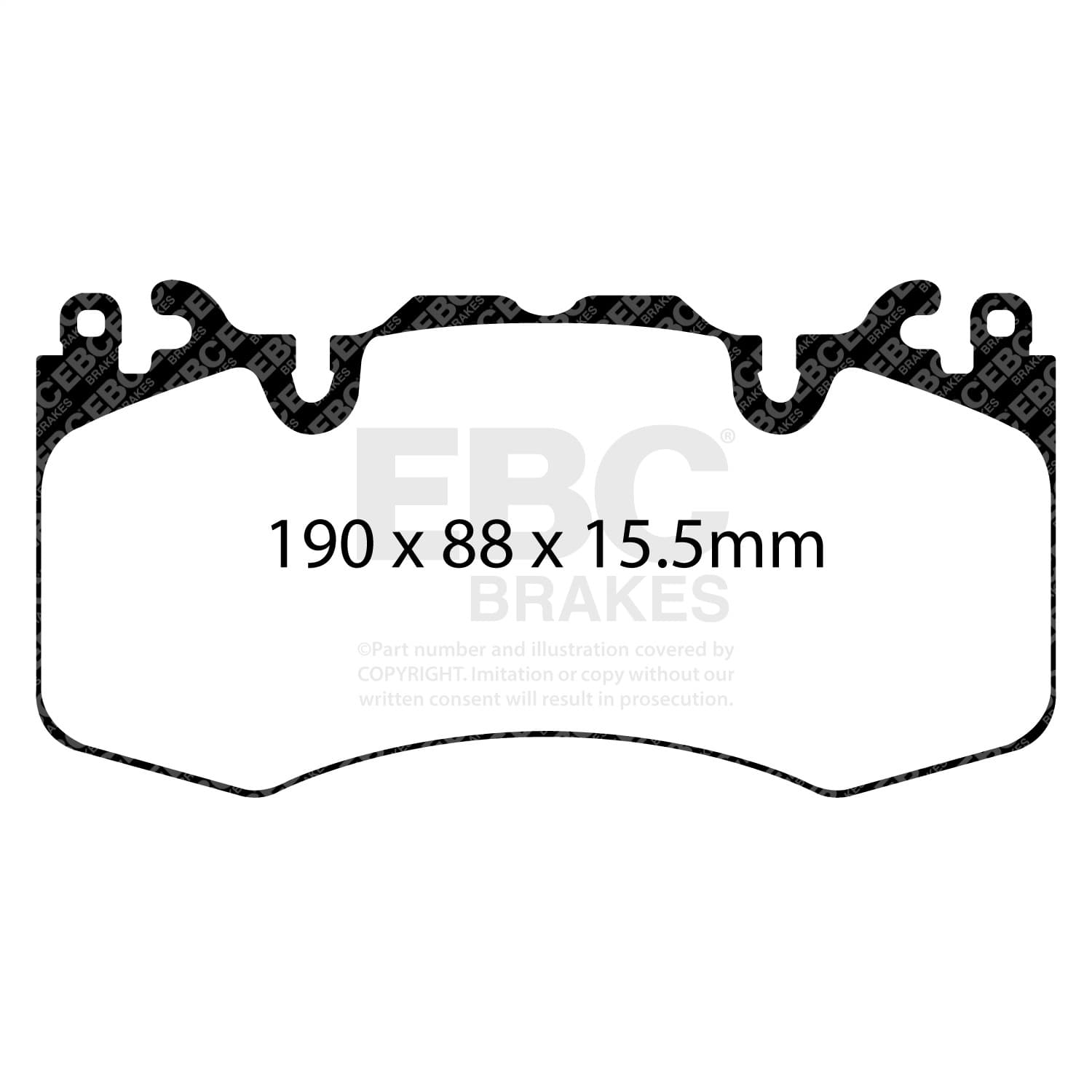 EBC Brakes - DP62064 - Disc Brake Pad image 2