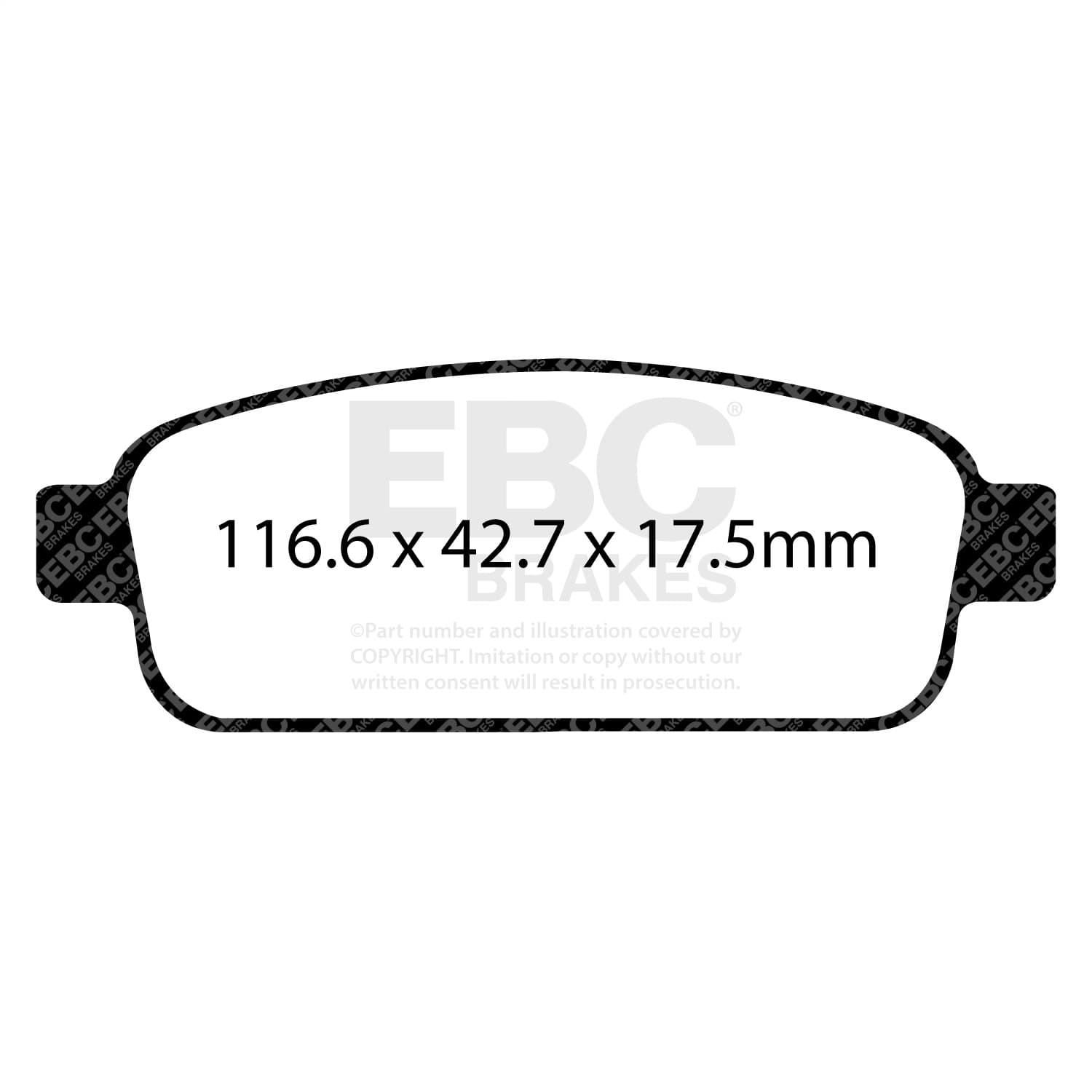 EBC Brakes - DP32066C - Disc Brake Pad image 2