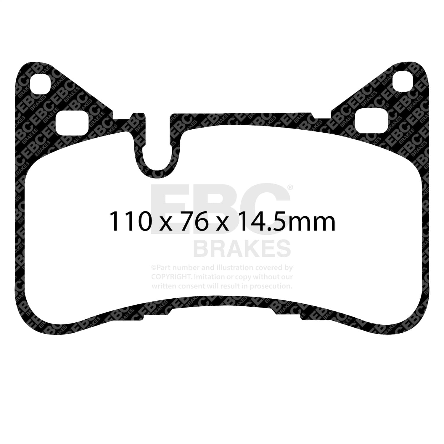 EBC Brakes - DP42117R - Disc Brake Pad image 3