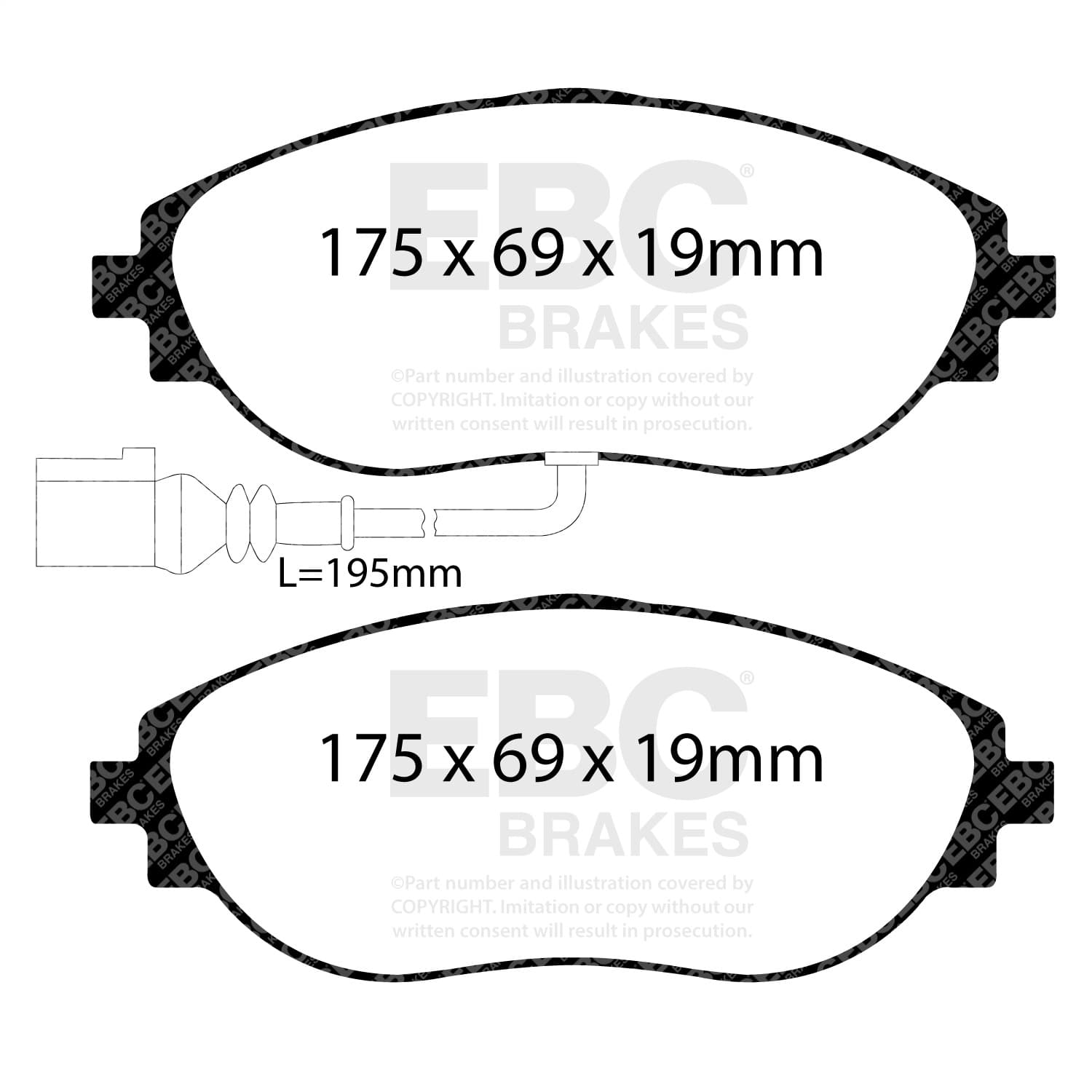 EBC Brakes - DP52127NDX - Disc Brake Pad image 3