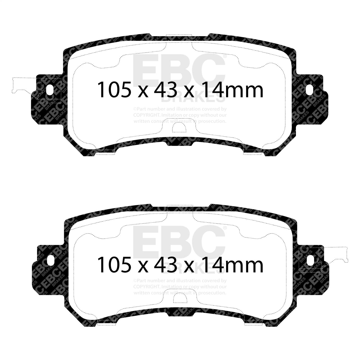 EBC Brakes - DP22135 - Disc Brake Pad image 2