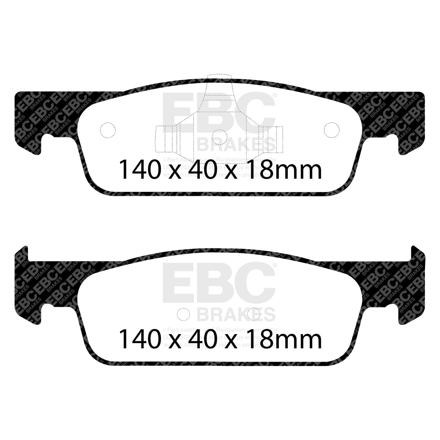 EBC Brakes - UD1830 - Disc Brake Pad image 5