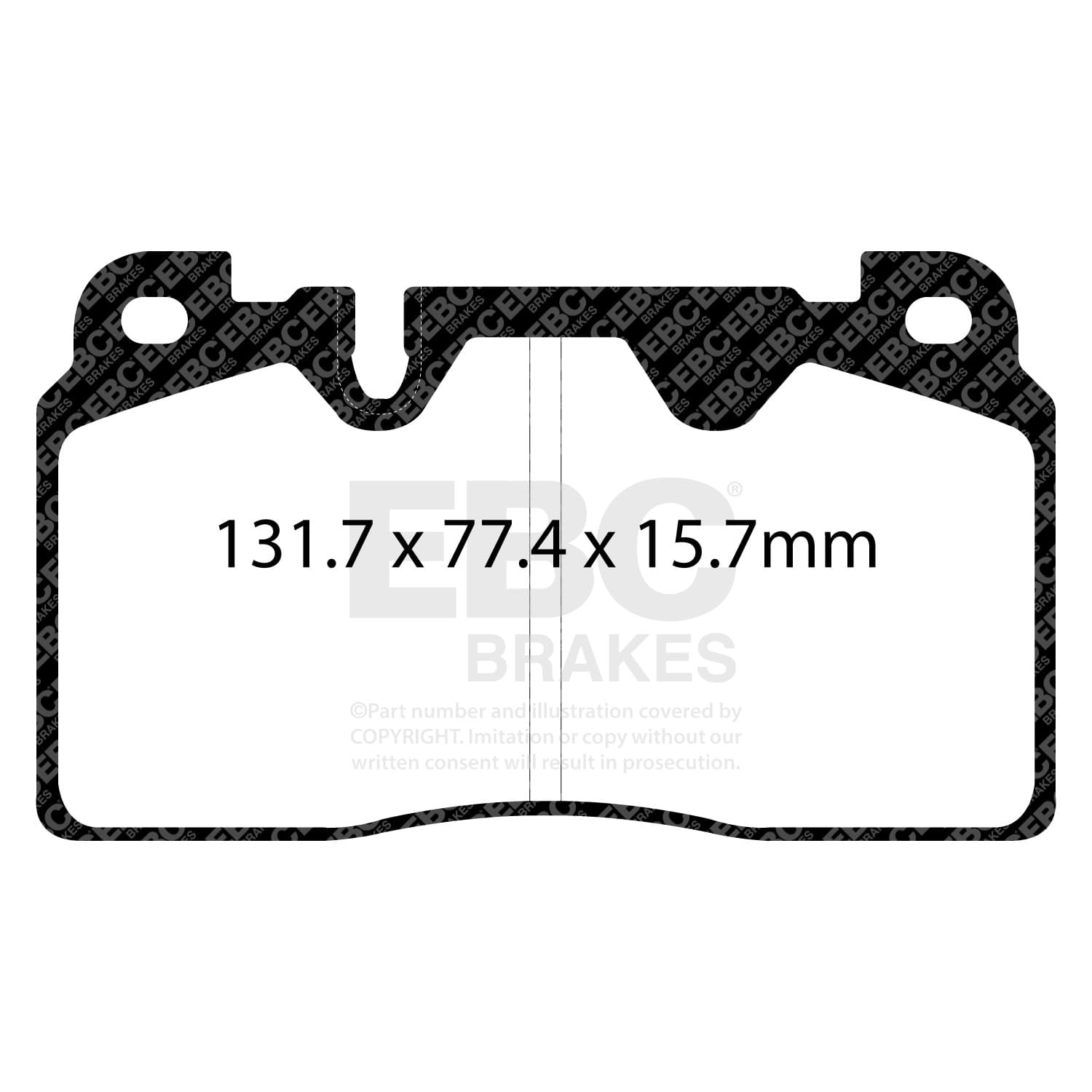 EBC Brakes - DP42168R - Disc Brake Pad image 2