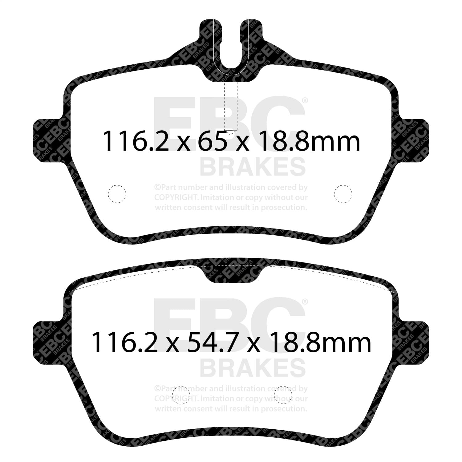 EBC Brakes - DP42180R - Disc Brake Pad image 3