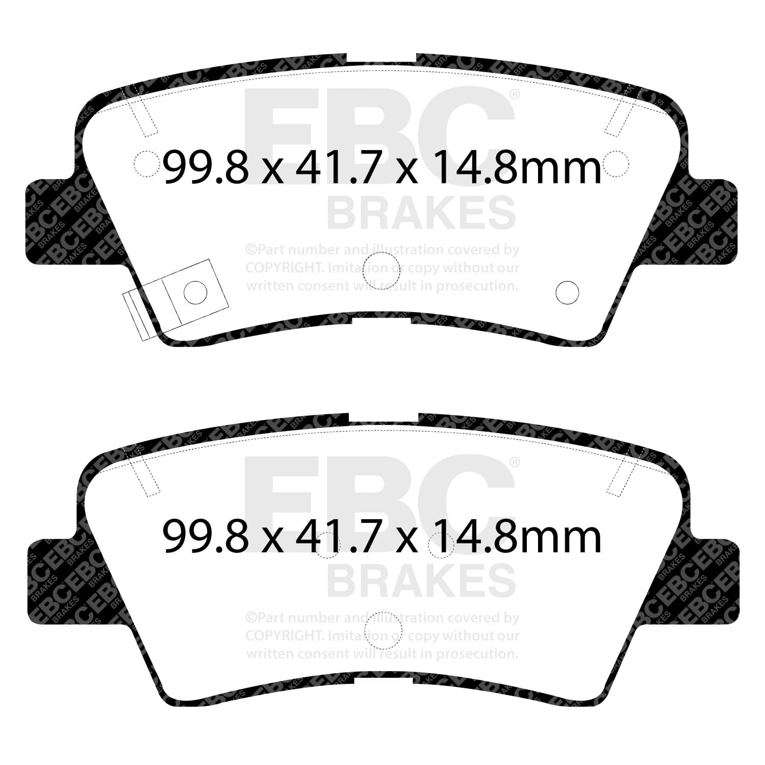 EBC Brakes - DP22188 - Disc Brake Pad image 4
