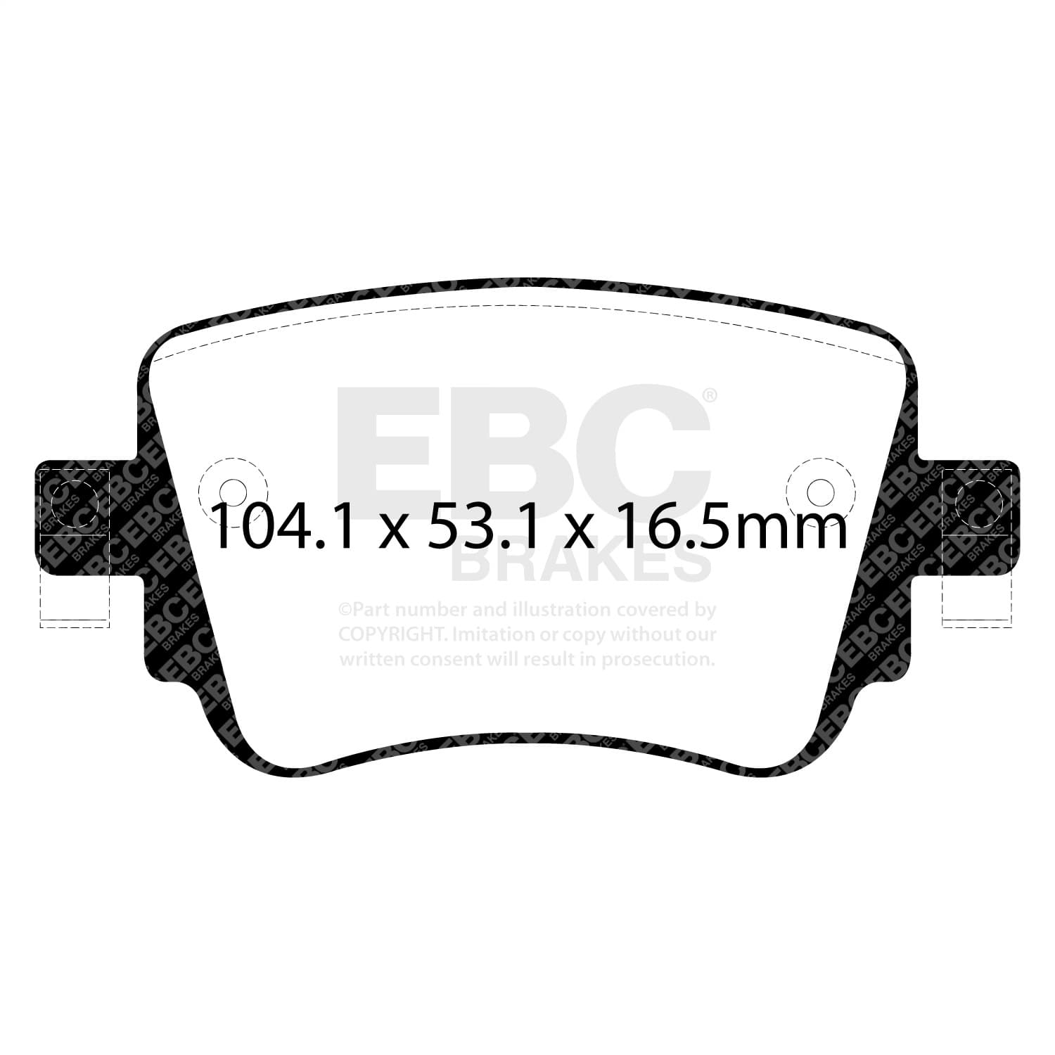 EBC Brakes - DP22201 - Disc Brake Pad image 3