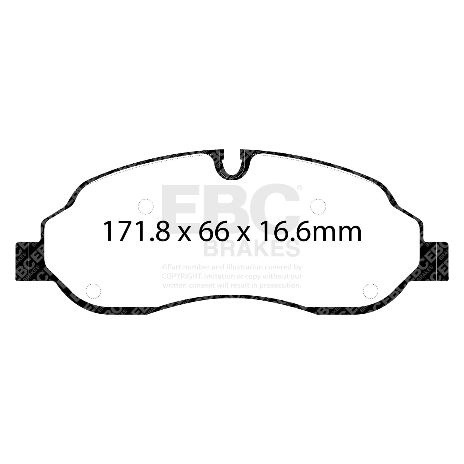 EBC Brakes - DP42221R - Disc Brake Pad image 2