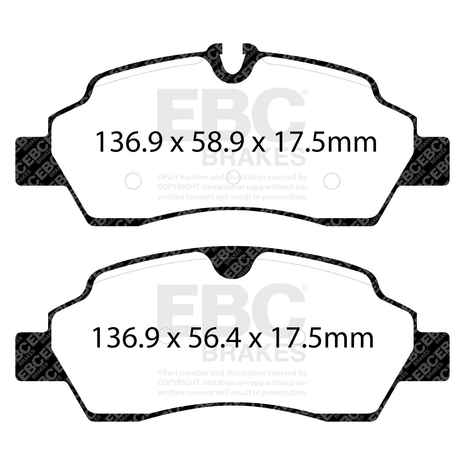 EBC Brakes - DP42222R - Disc Brake Pad image 2