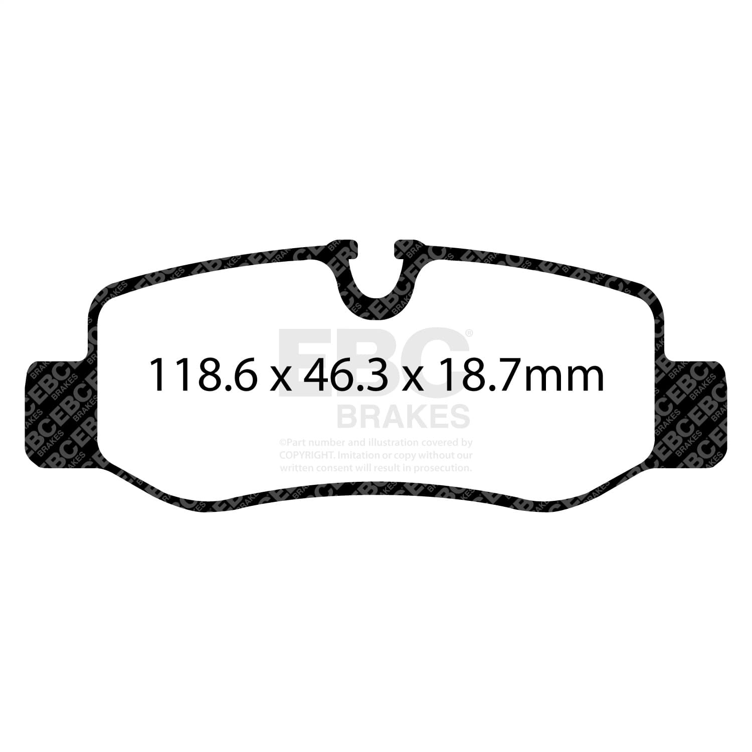 EBC Brakes - UD1893 - Disc Brake Pad image 5