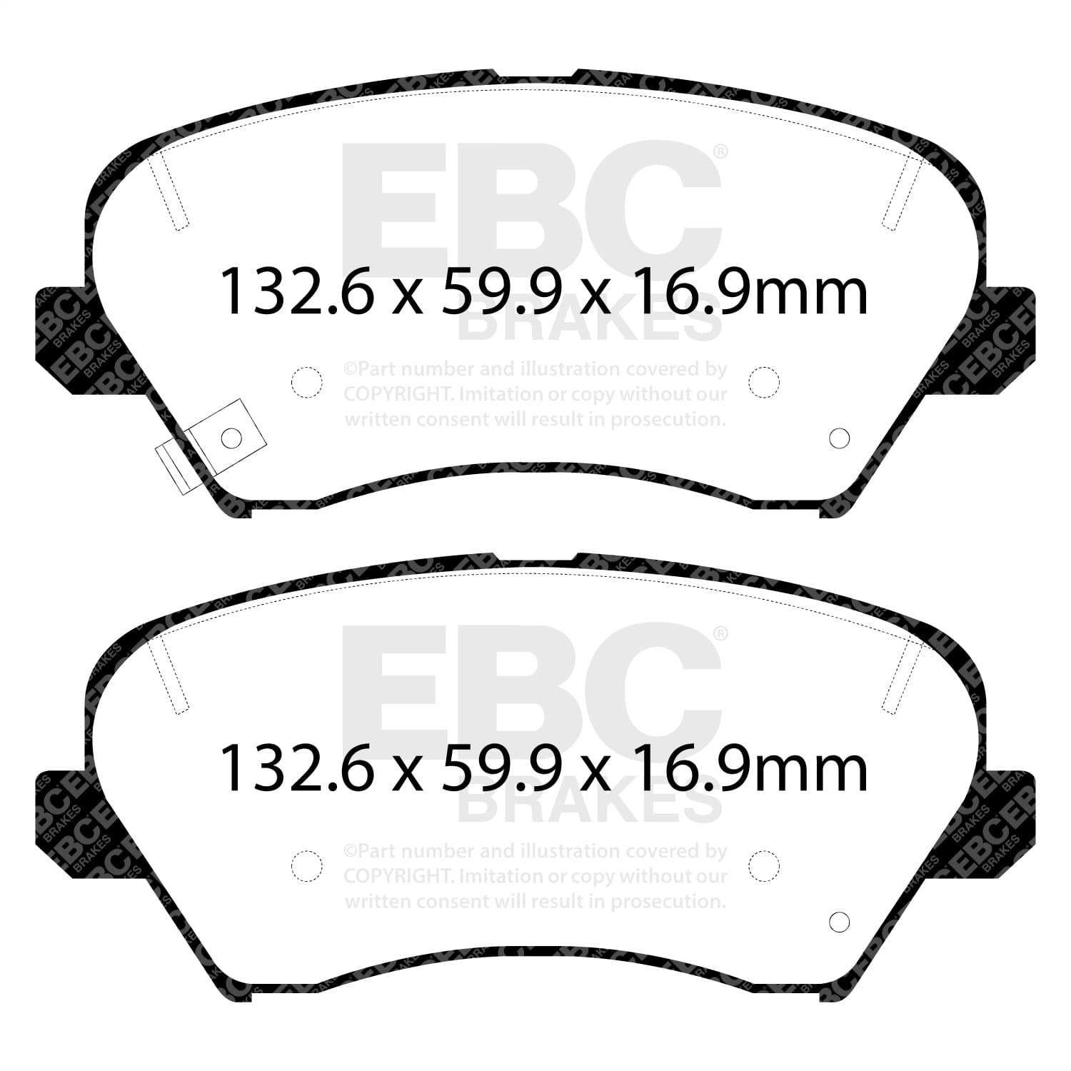 EBC Brakes - DP22232 - Disc Brake Pad image 3