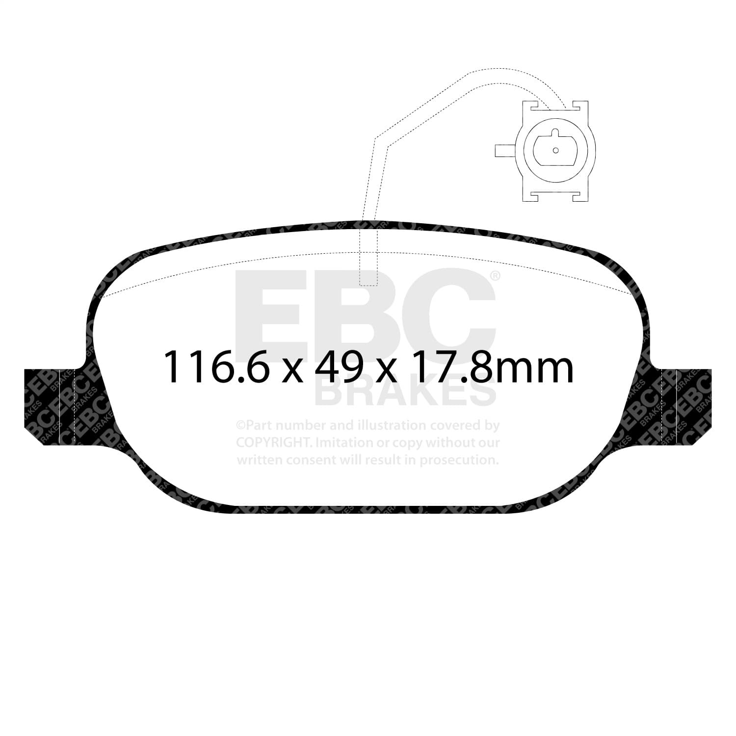 EBC Brakes - DP42236R - Disc Brake Pad image 2